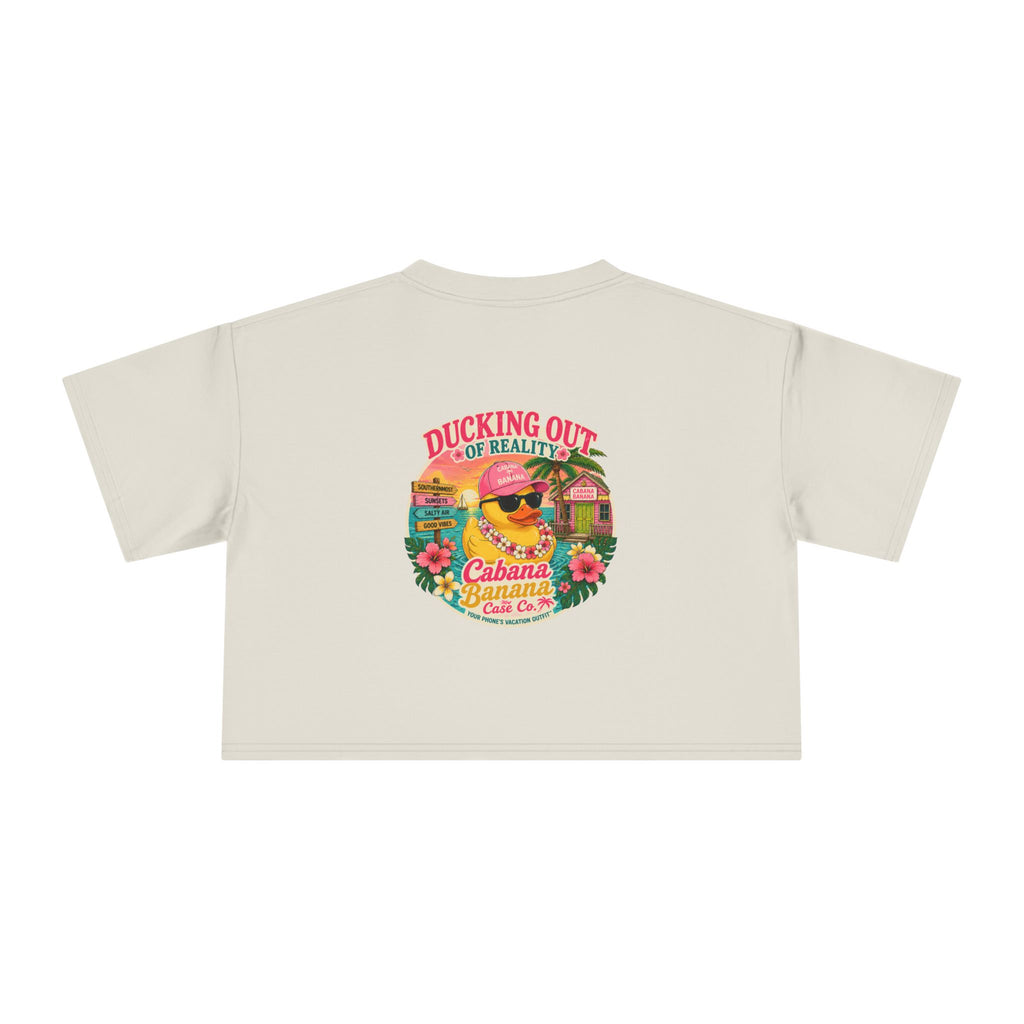 Ducking Out of Reality-Crop Tee Shirt