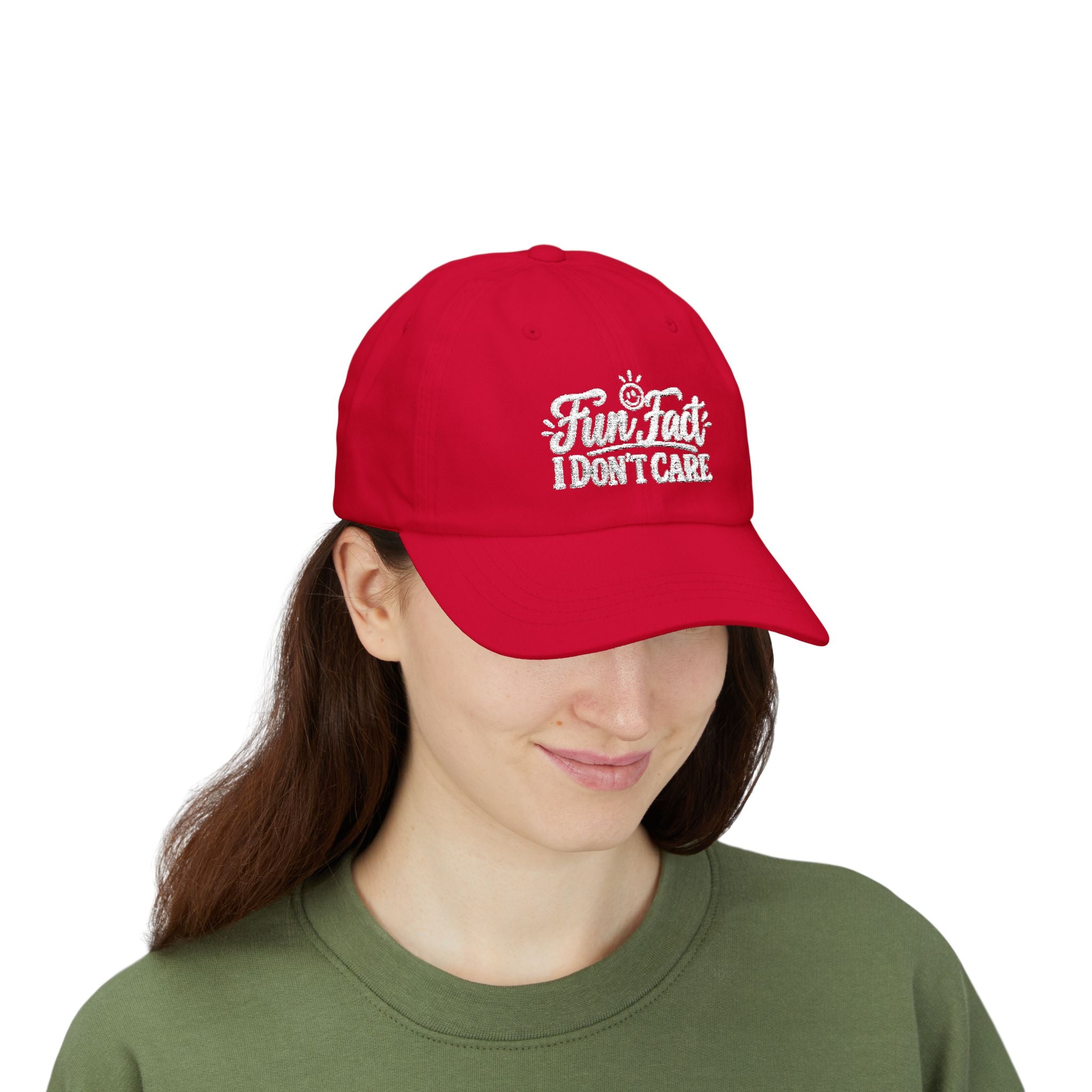 Fun Fact I Don’t Care – Embroidered Baseball Hat
