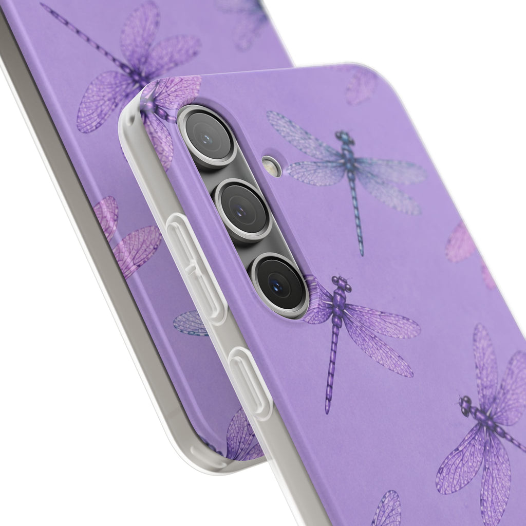 Lavender Dragonfly Dreams-Flexi iPhone & Samsung Phone Case