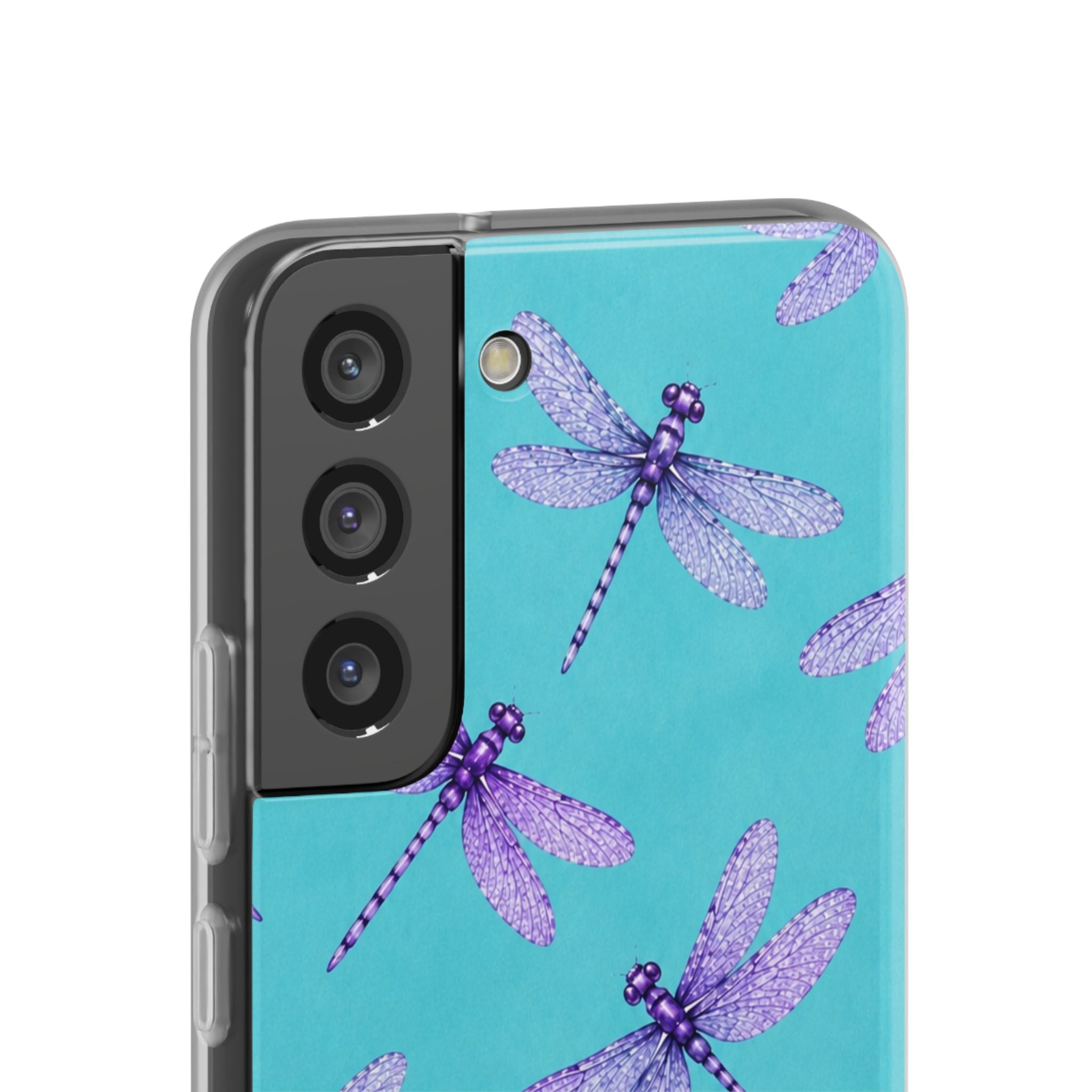 Turquoise Dragonfly Dreams – Flexi iPhone & Samsung Phone Case