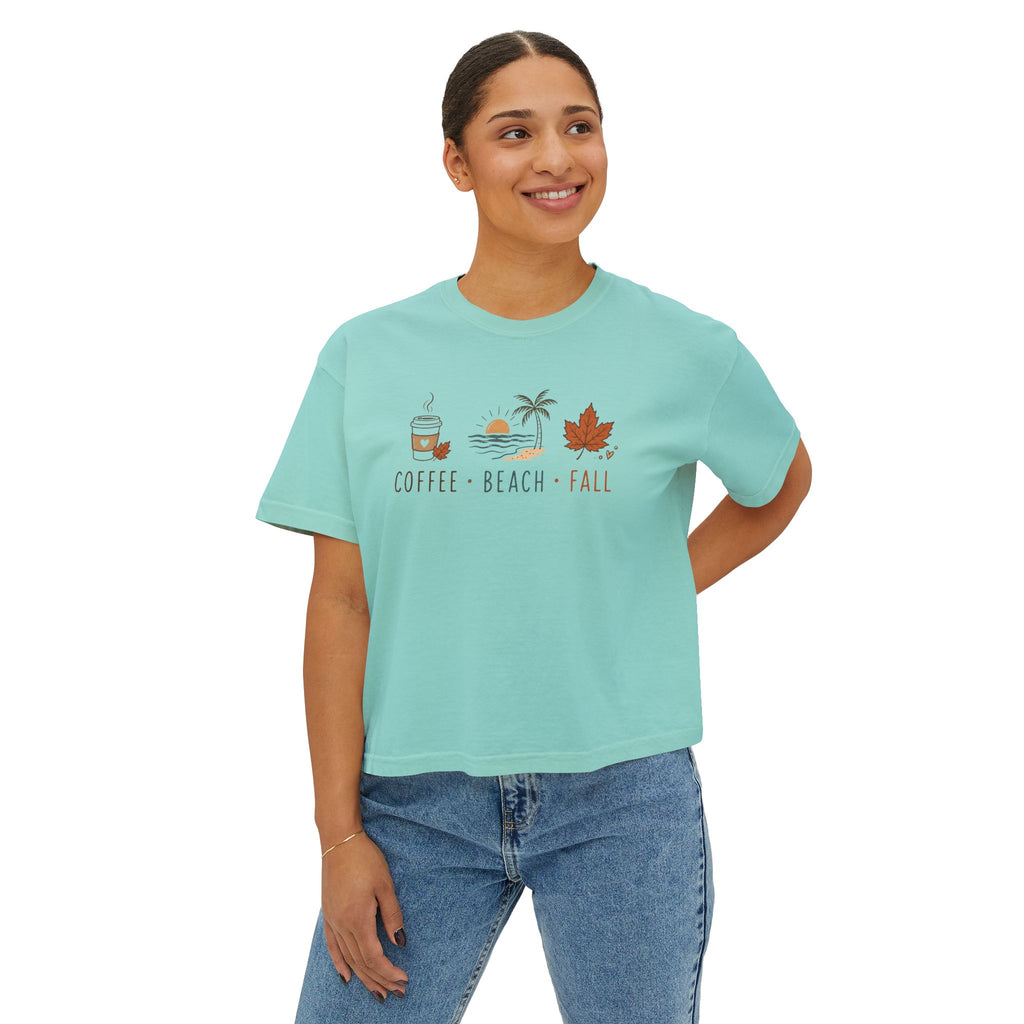 Coffee • Beach • Fall – Boxy Tee