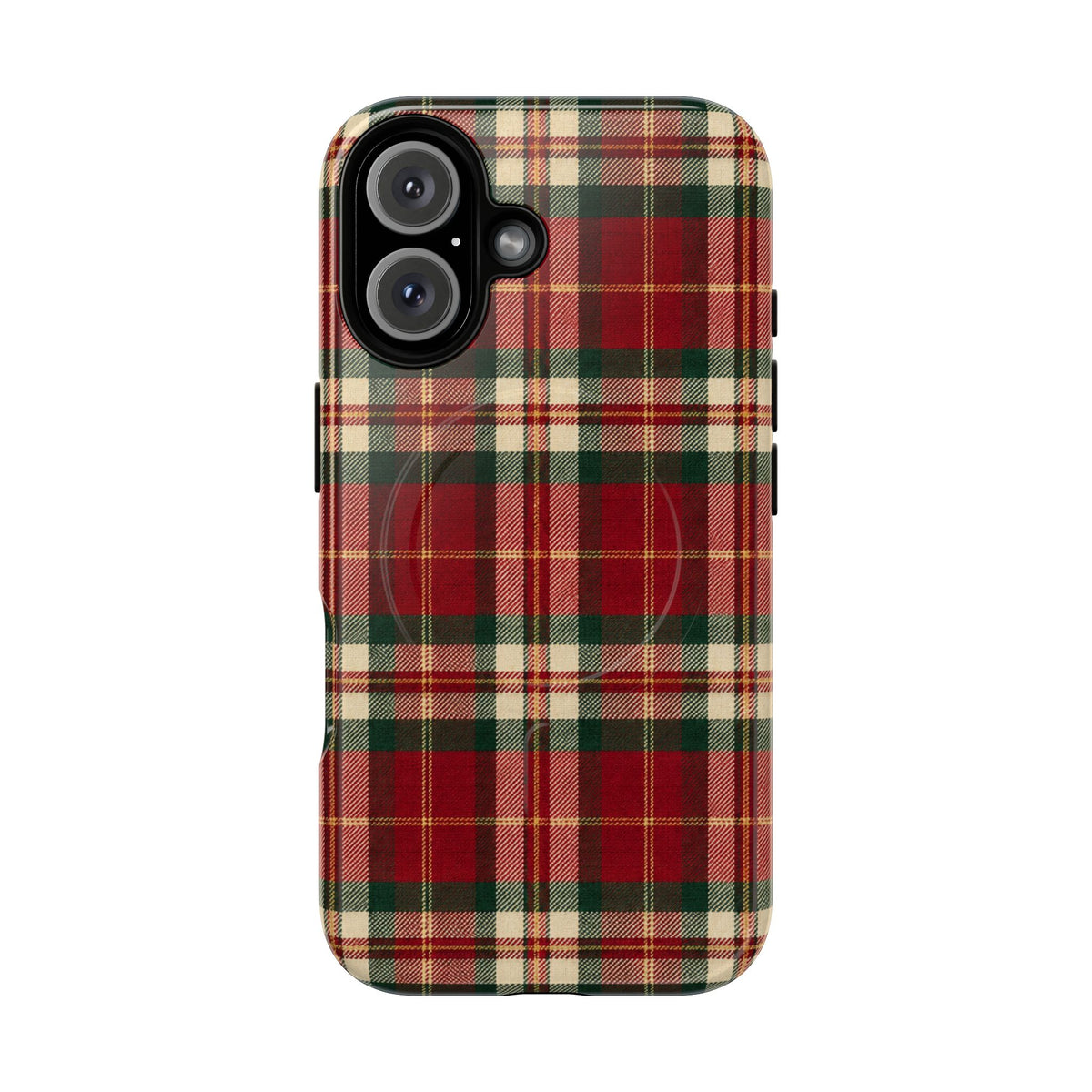Christmas at the Cabana Plaid -Tough Magnetic Phone Case