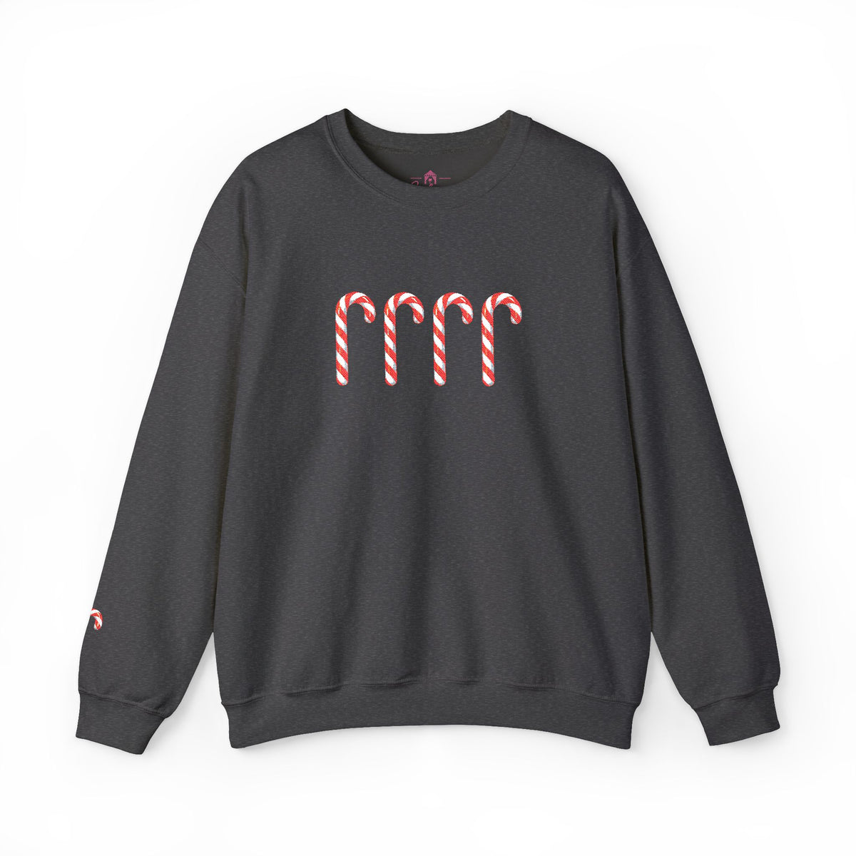 Candy Cane Embroidered Sweatshirt