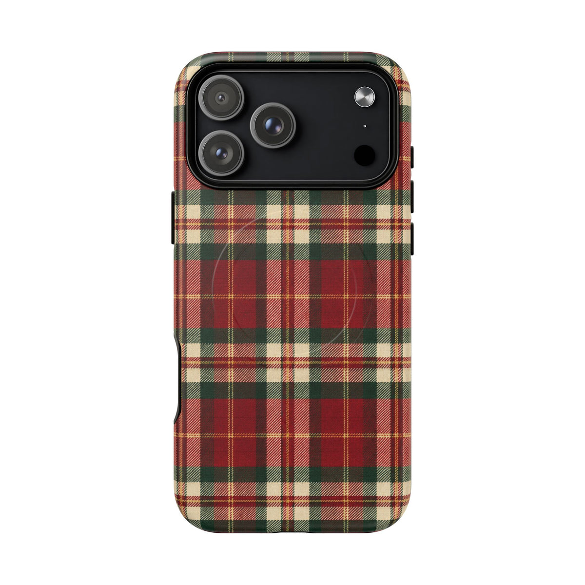 Christmas at the Cabana Plaid -Tough Magnetic Phone Case