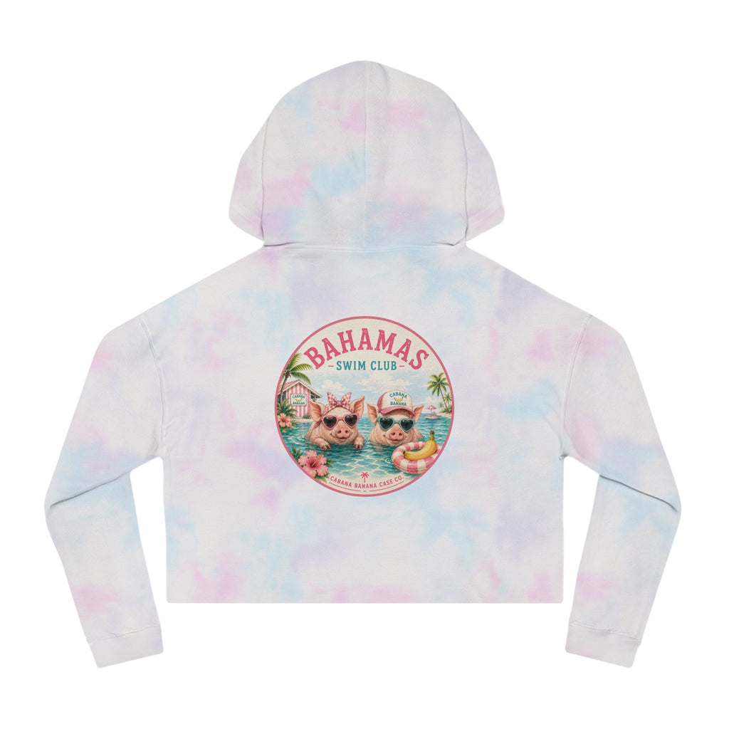 Bahamas Pig Swim Club Cropped Hoodie