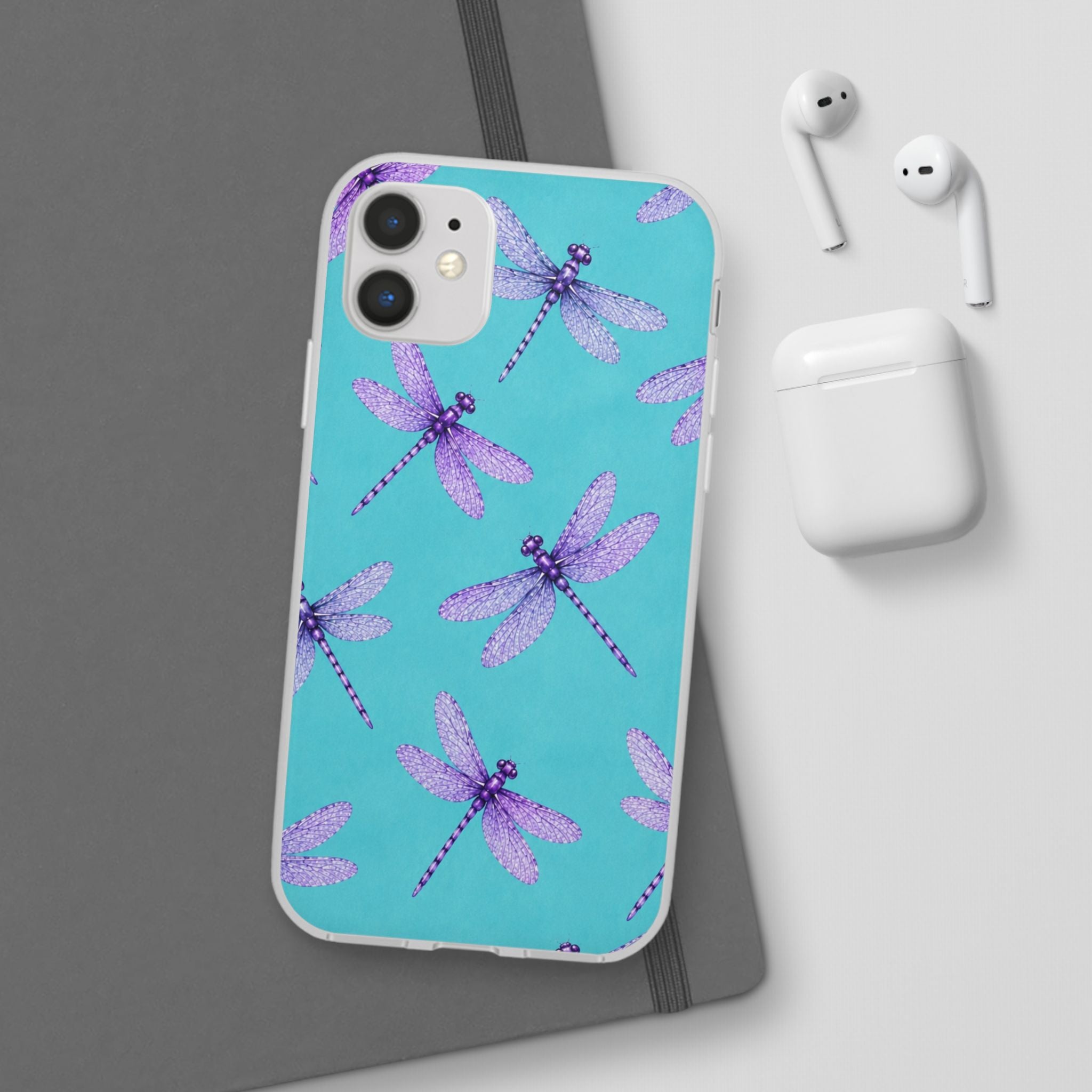 Turquoise Dragonfly Dreams – Flexi iPhone & Samsung Phone Case