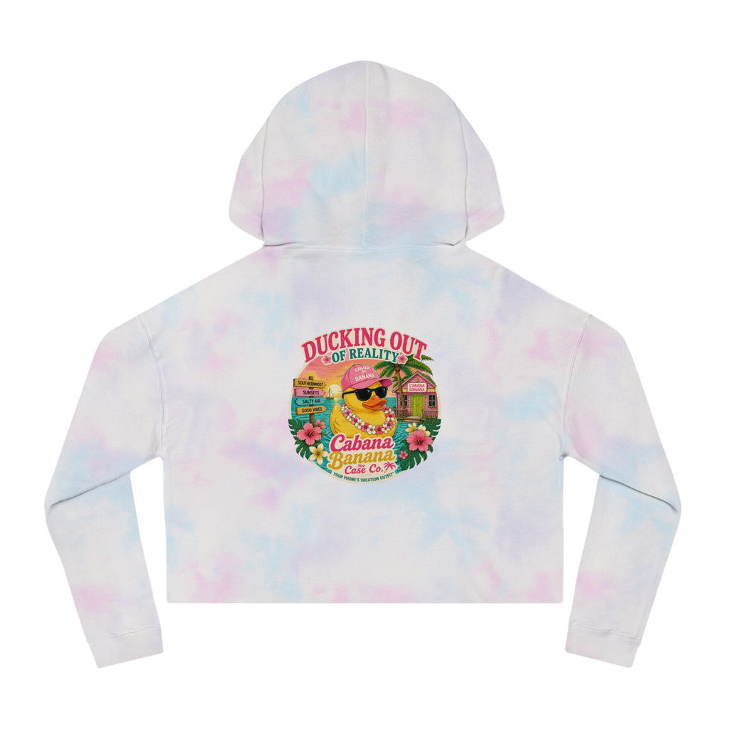 Ducking Out of Reality-Cropped Hoodie