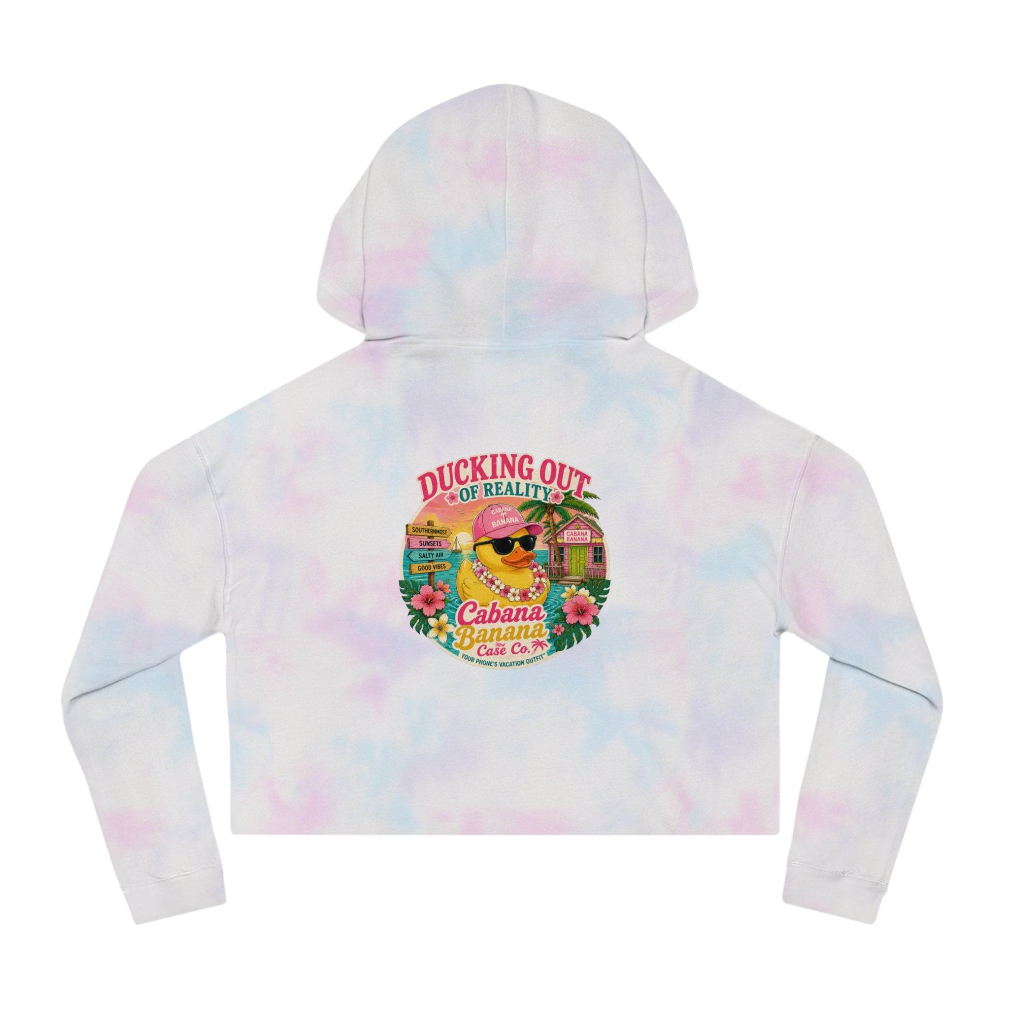 Ducking Out of Reality-Cropped Hoodie