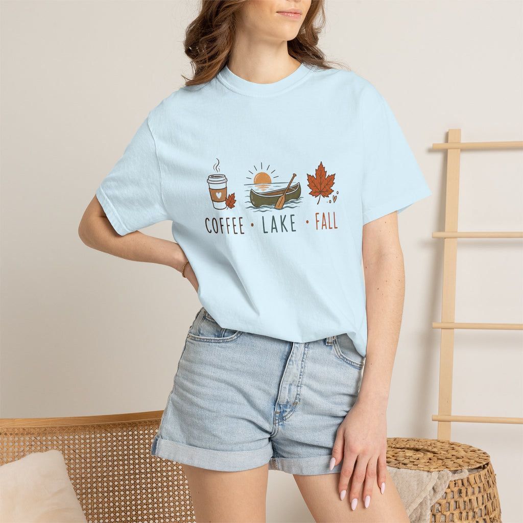 Coffee • Lake • Fall – Comfort Colors® Tee