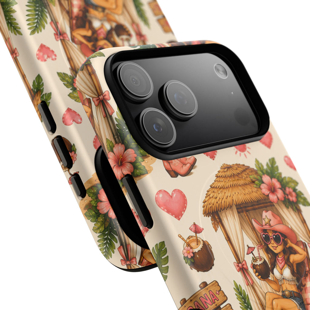 Cabana Cowgirl- Tough Magnetic Phone Case