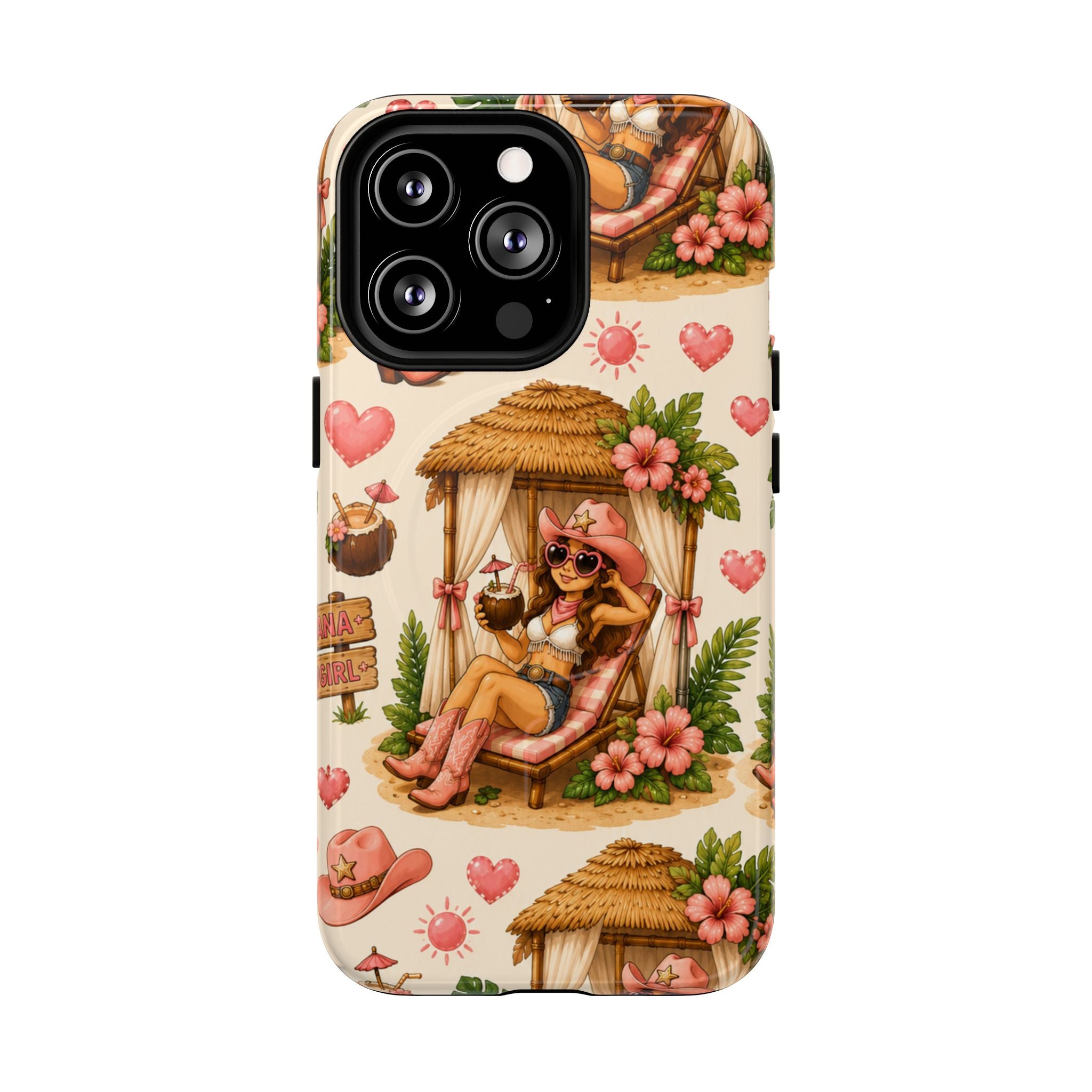Cabana Cowgirl- Tough Magnetic Phone Case