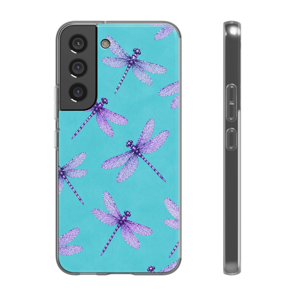 Turquoise Dragonfly Dreams – Flexi iPhone & Samsung Phone Case