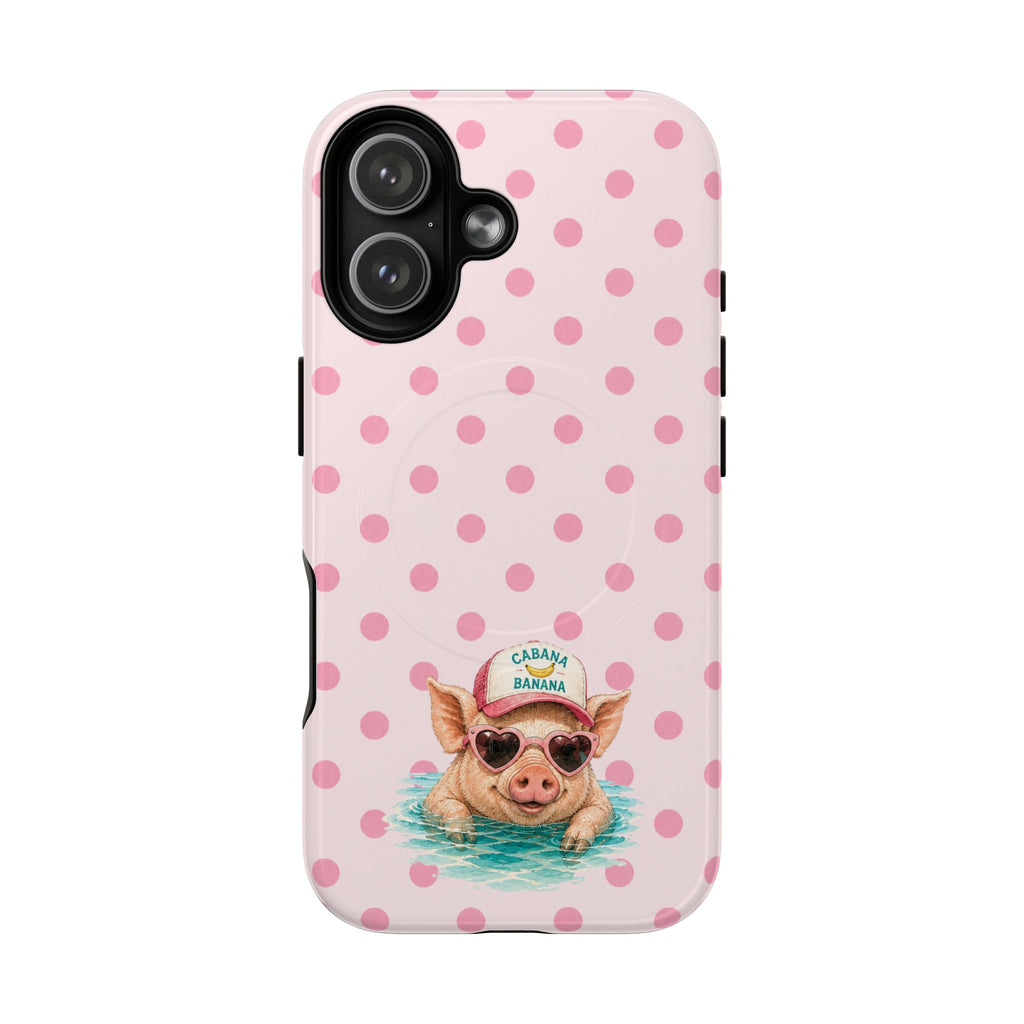 Pink Piggie Confetti- Tough Magnetic Phone Case