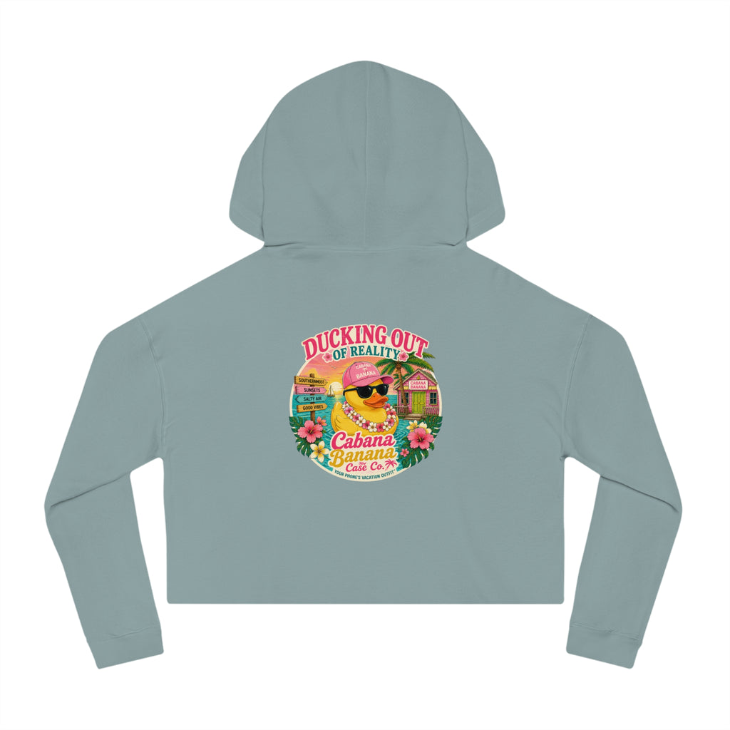 Ducking Out of Reality-Cropped Hoodie