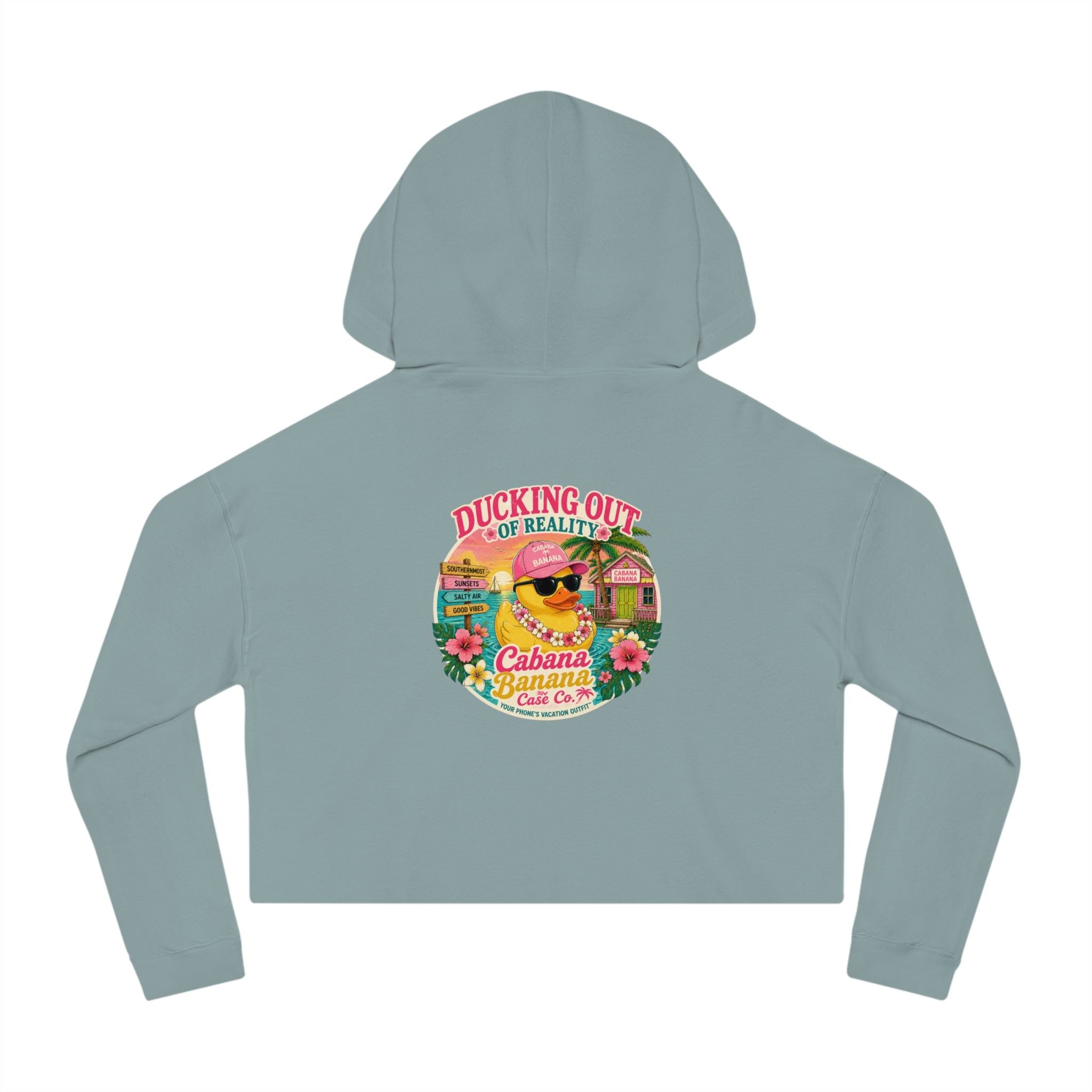 Ducking Out of Reality-Cropped Hoodie