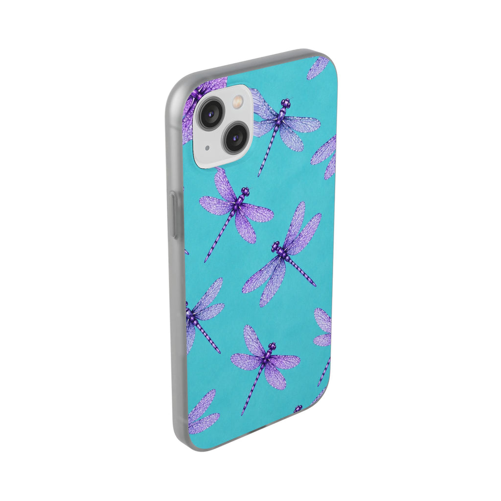 Turquoise Dragonfly Dreams – Flexi iPhone & Samsung Phone Case