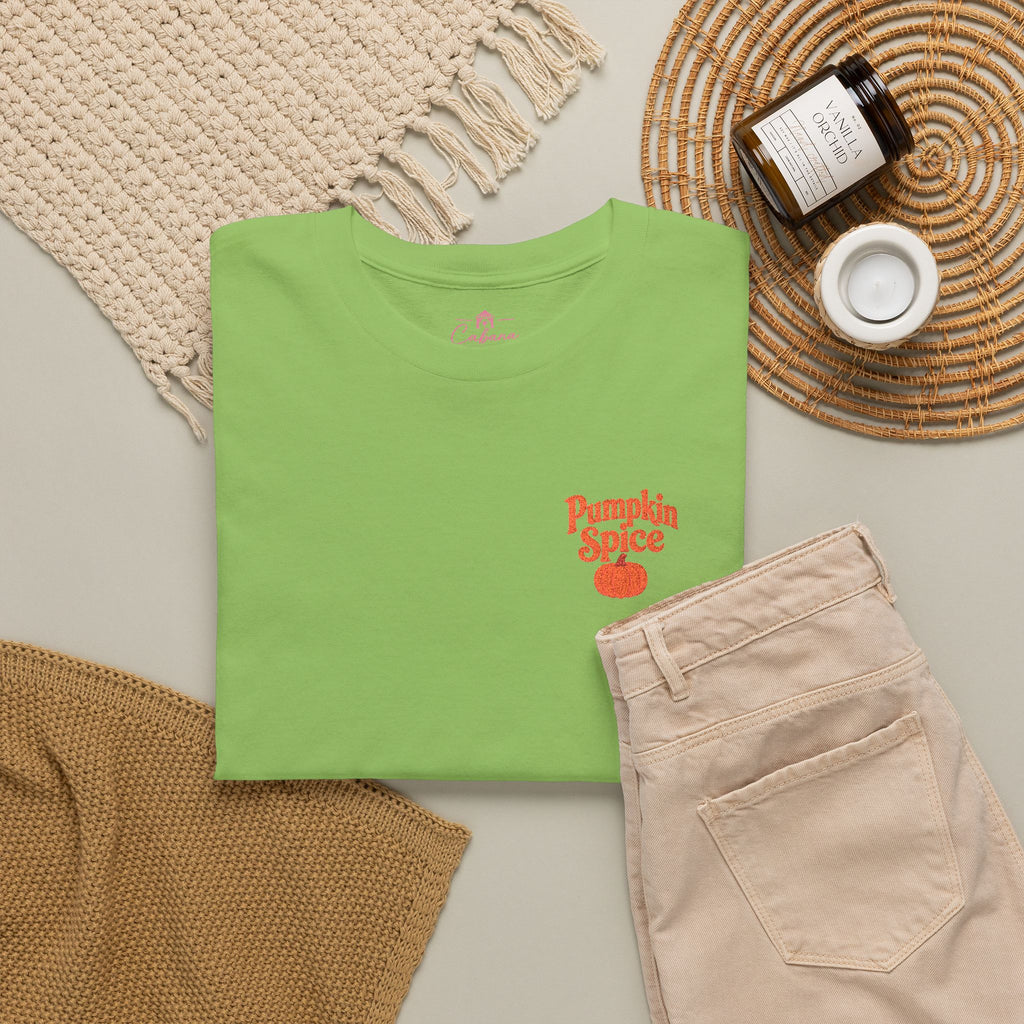 Pumpkin Spice Embroidered T-Shirt