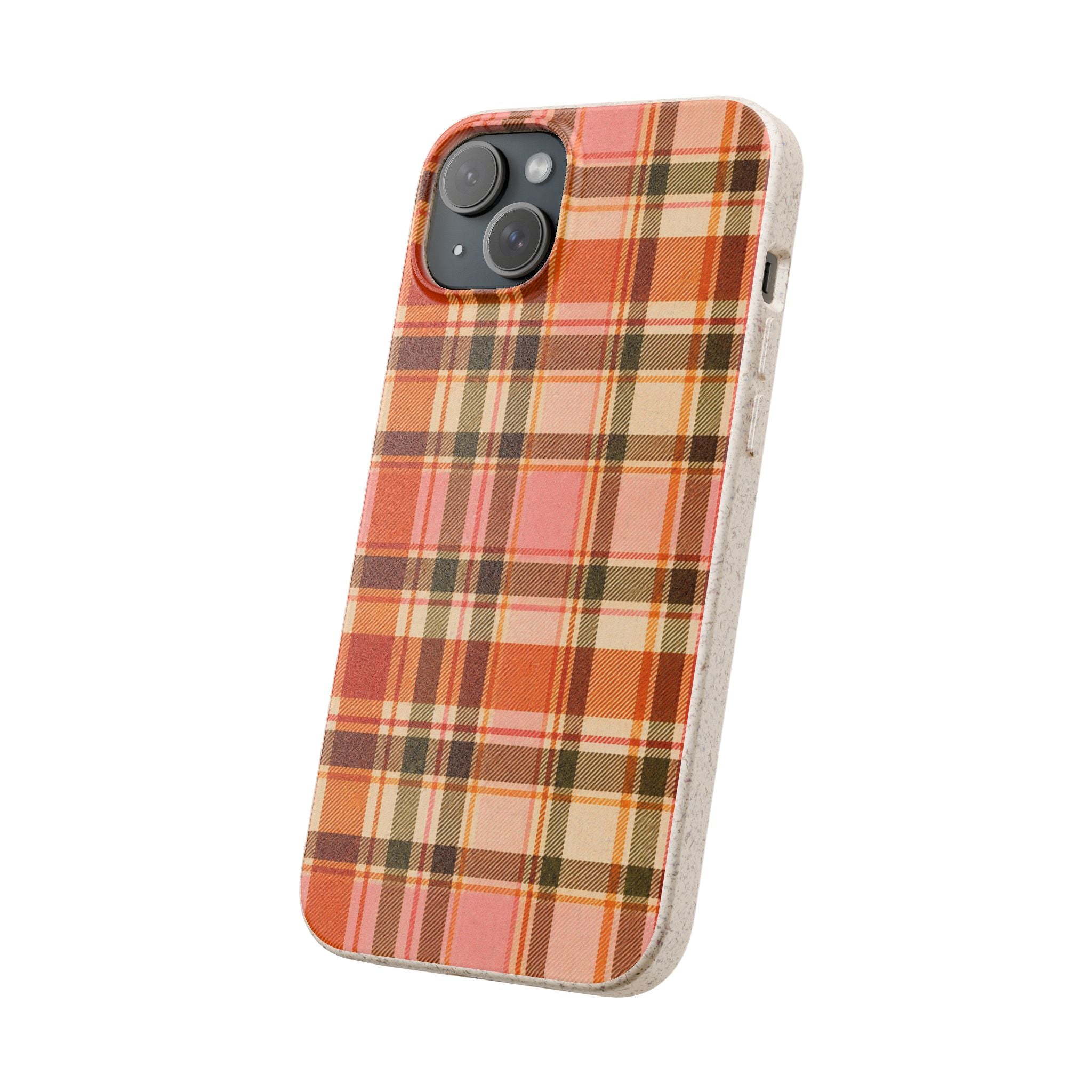 Hello Fall Plaid- Eco-Friendly Biodegradable Phone Case