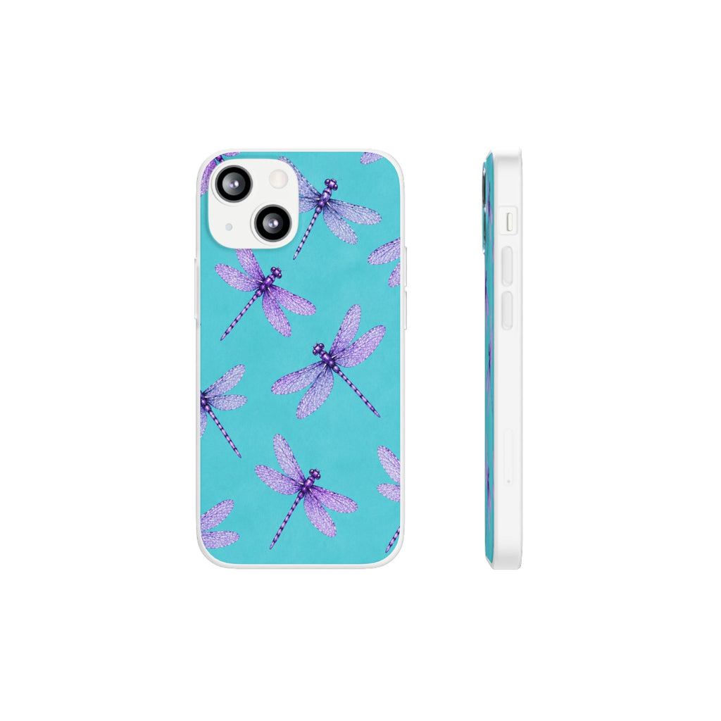 Turquoise Dragonfly Dreams – Flexi iPhone & Samsung Phone Case