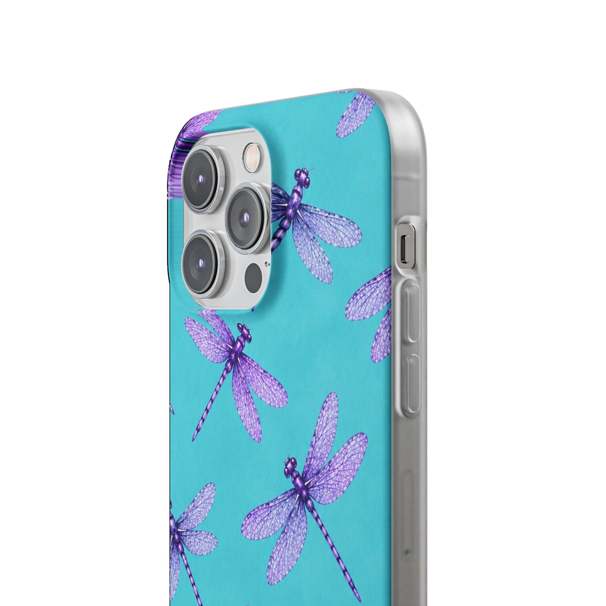 Turquoise Dragonfly Dreams – Flexi iPhone & Samsung Phone Case