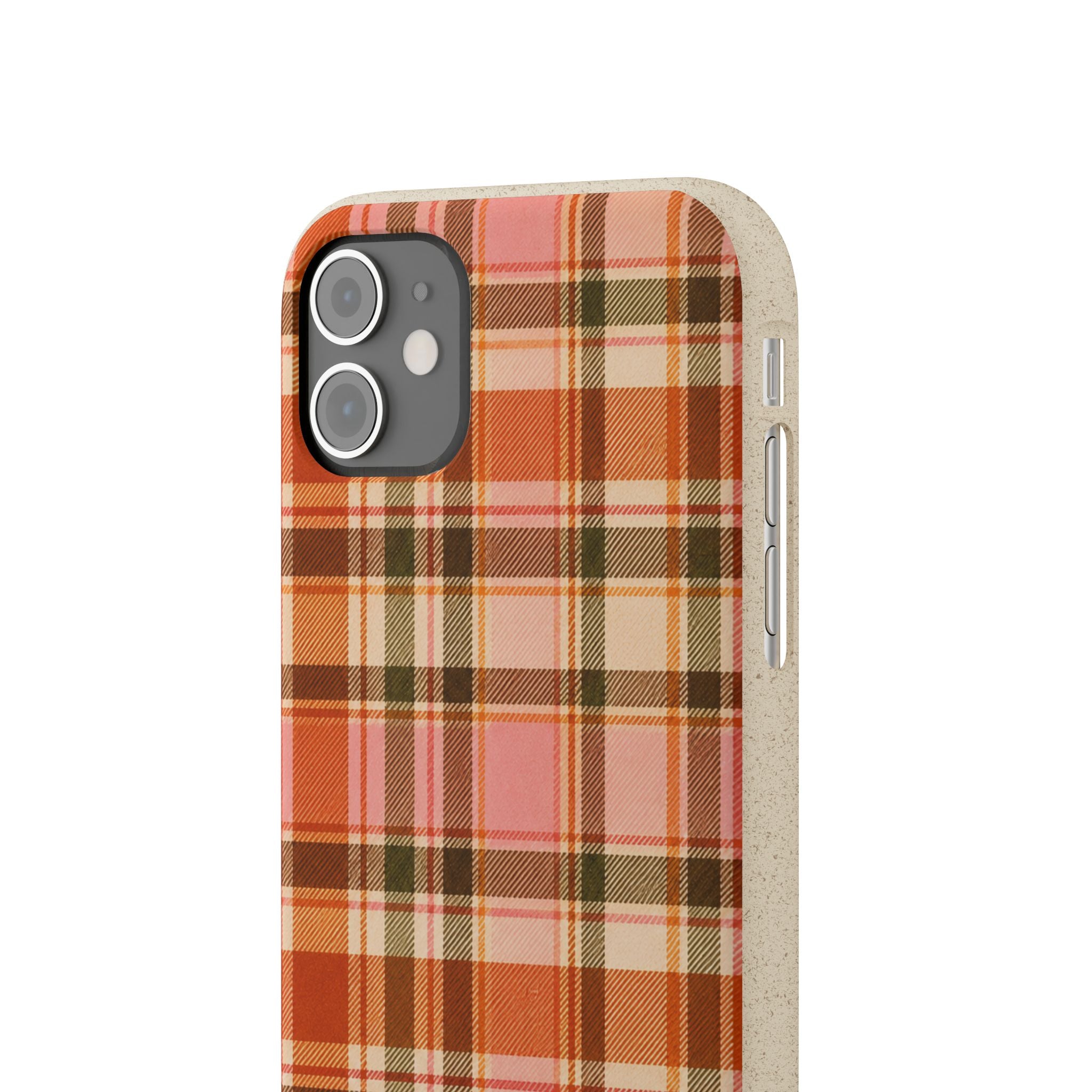 Hello Fall Plaid- Eco-Friendly Biodegradable Phone Case