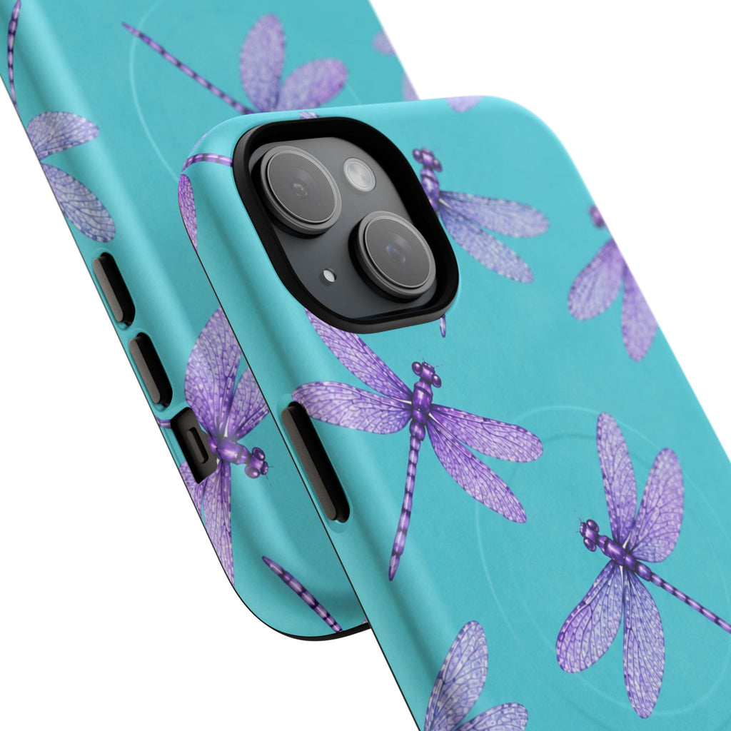 Turquoise Dragonfly Dreams – Tough Magnetic Phone Case