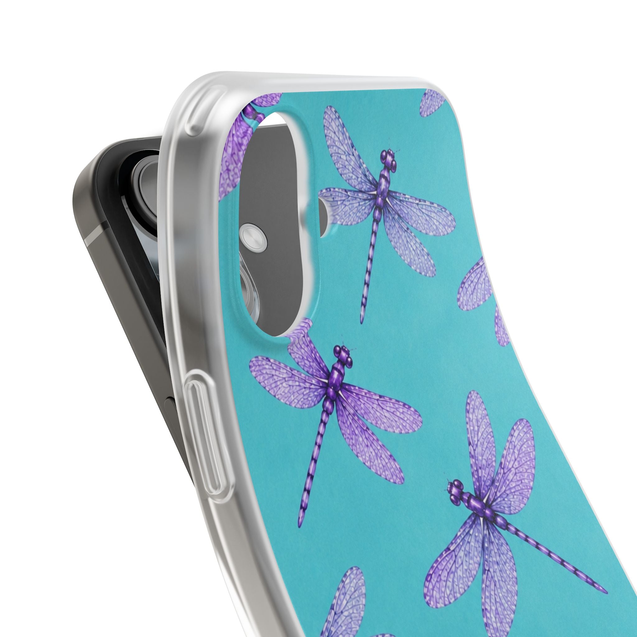 Turquoise Dragonfly Dreams – Flexi iPhone & Samsung Phone Case