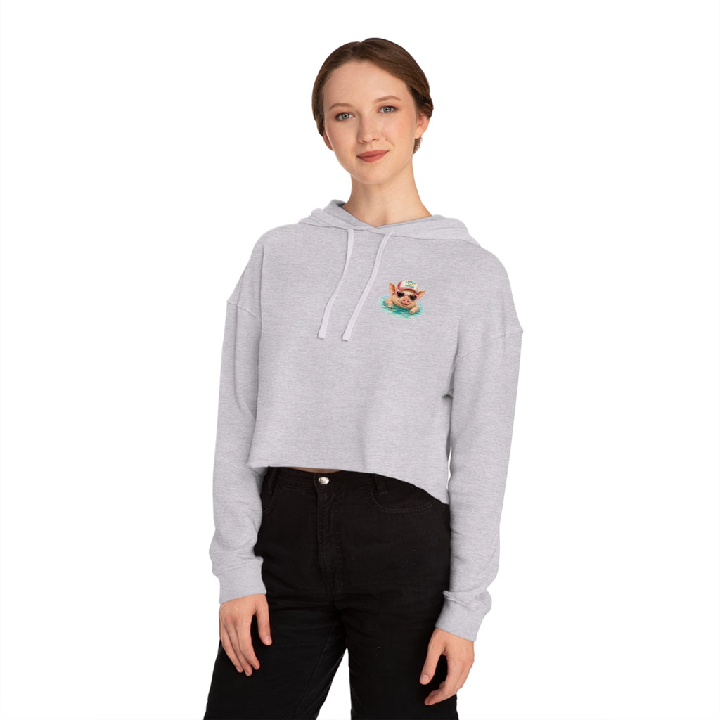 Bahamas Pig Swim Club Cropped Hoodie