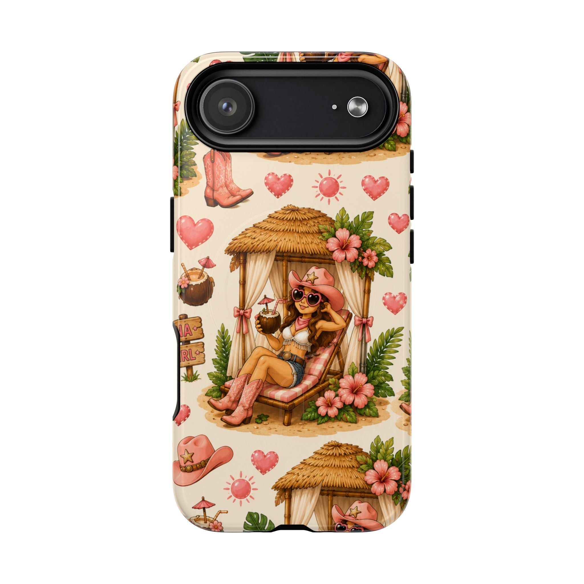 Cabana Cowgirl- Tough Magnetic Phone Case