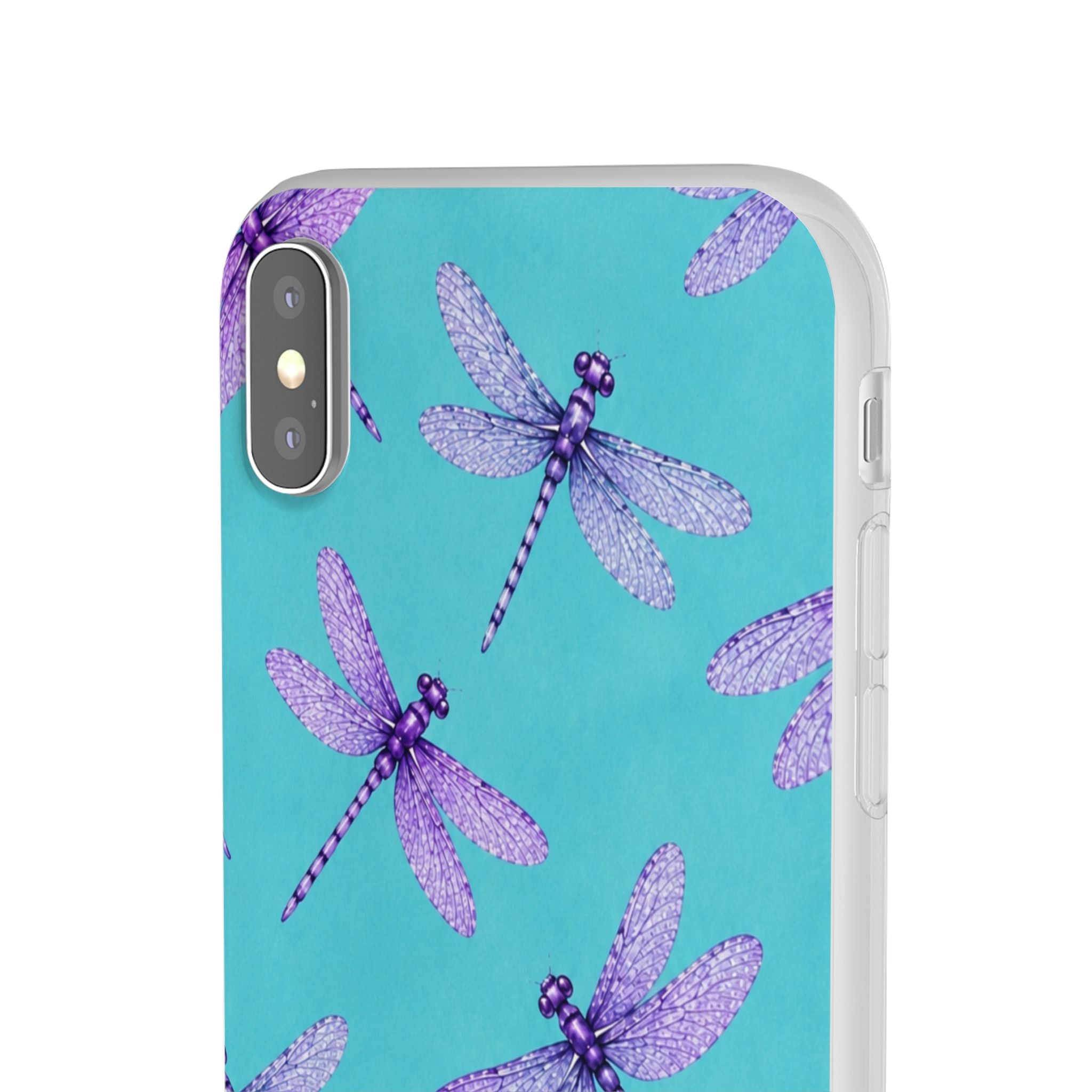Turquoise Dragonfly Dreams – Flexi iPhone & Samsung Phone Case