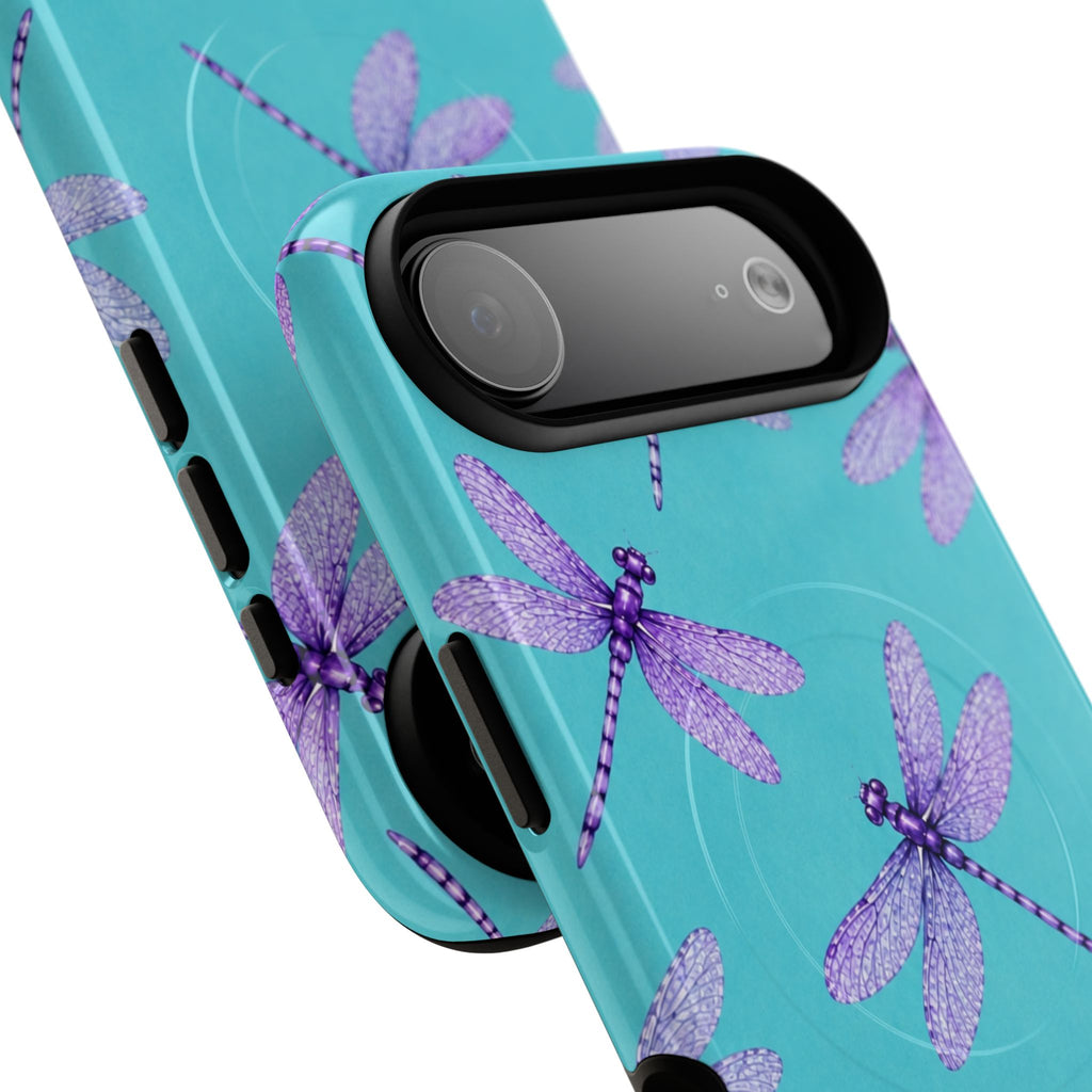Turquoise Dragonfly Dreams – Tough Magnetic Phone Case