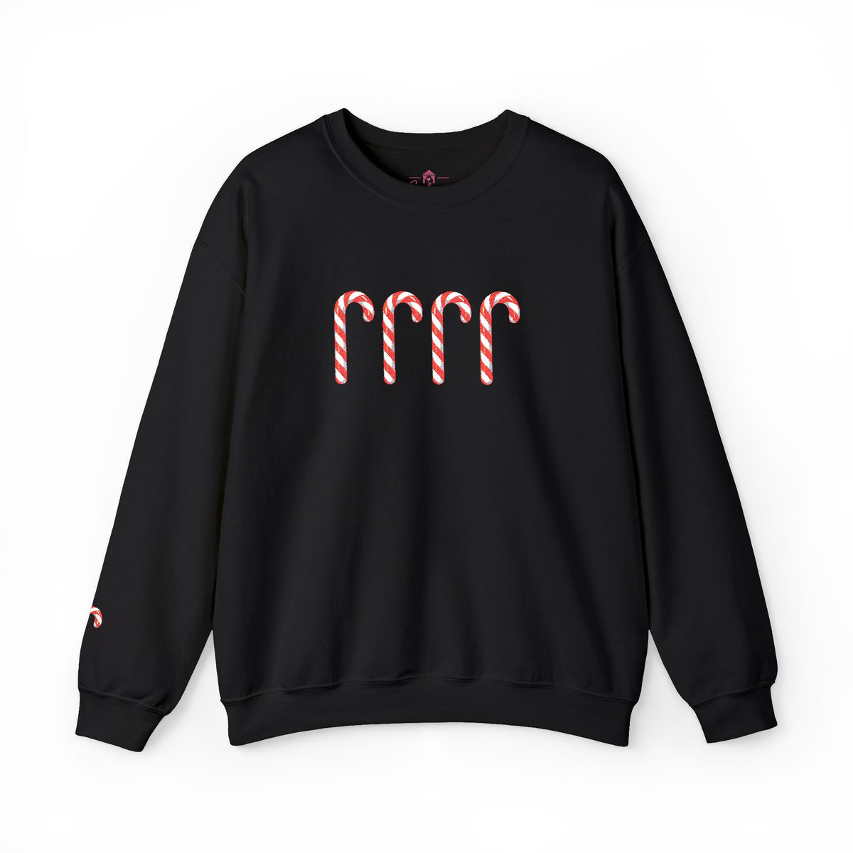 Candy Cane Embroidered Sweatshirt
