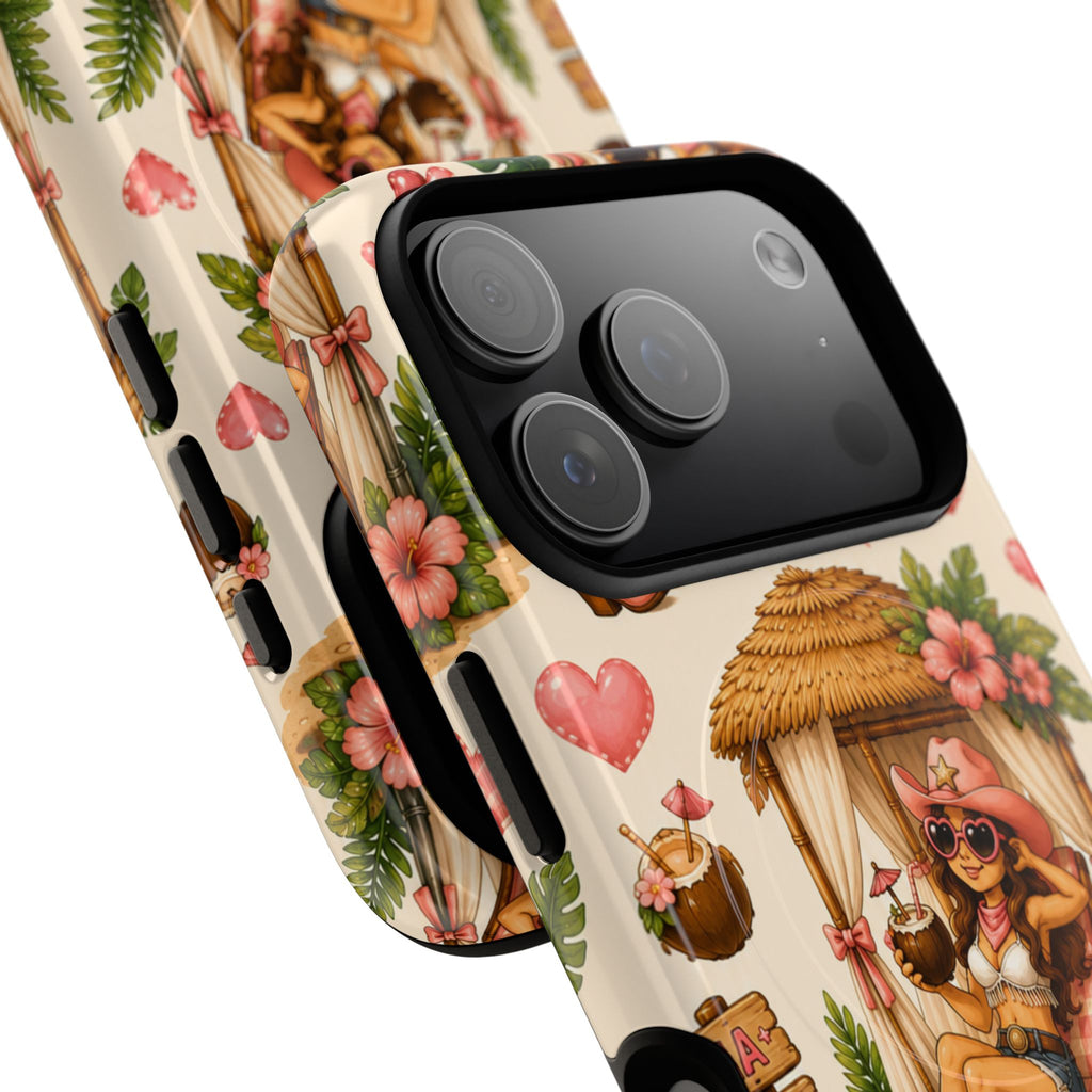 Cabana Cowgirl- Tough Magnetic Phone Case