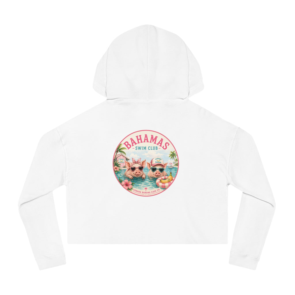Bahamas Pig Swim Club Cropped Hoodie