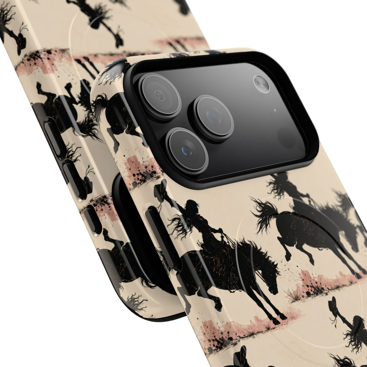 Cowgirl Silhouette Tough Magnetic Phone Case