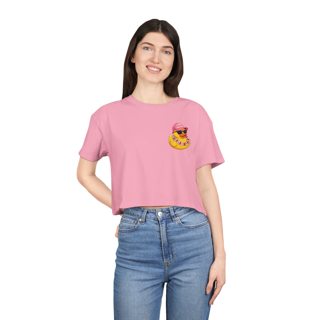 Ducking Out of Reality-Crop Tee Shirt