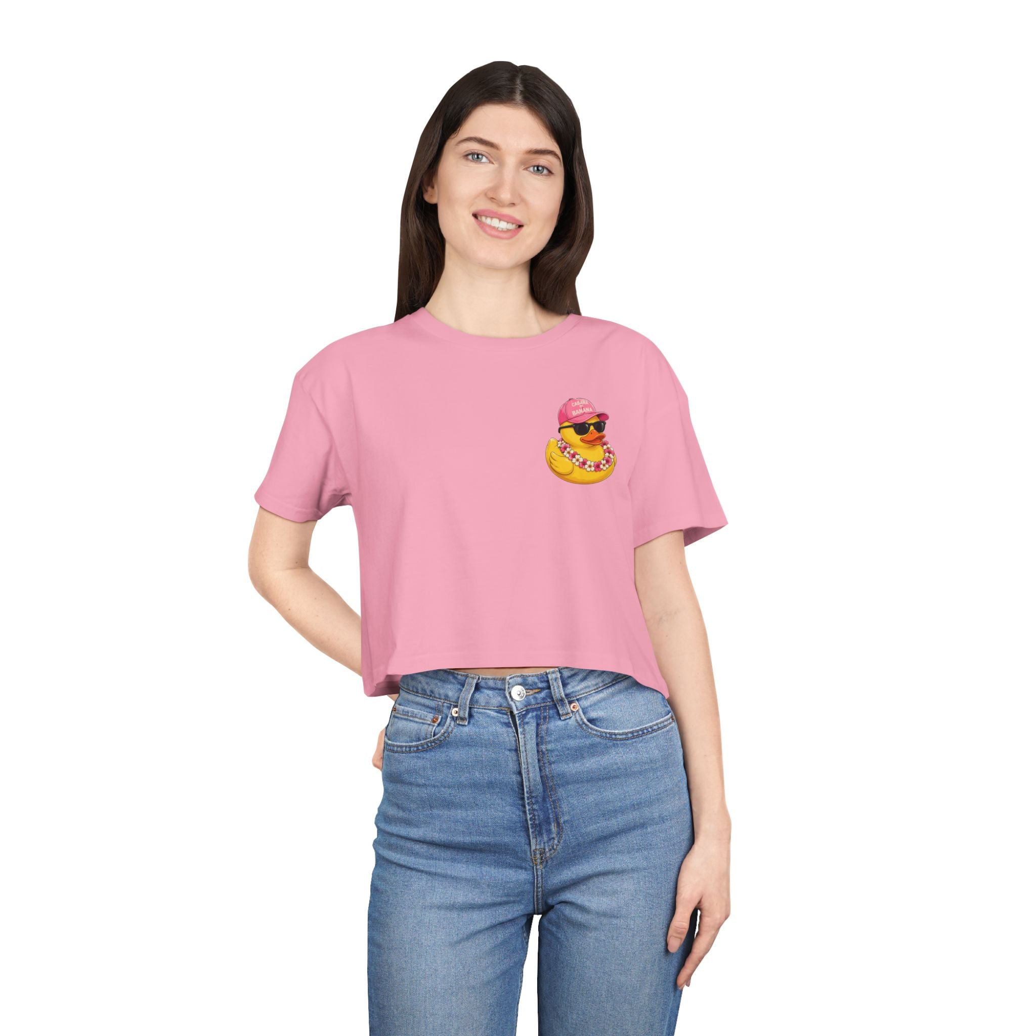 Ducking Out of Reality-Crop Tee Shirt