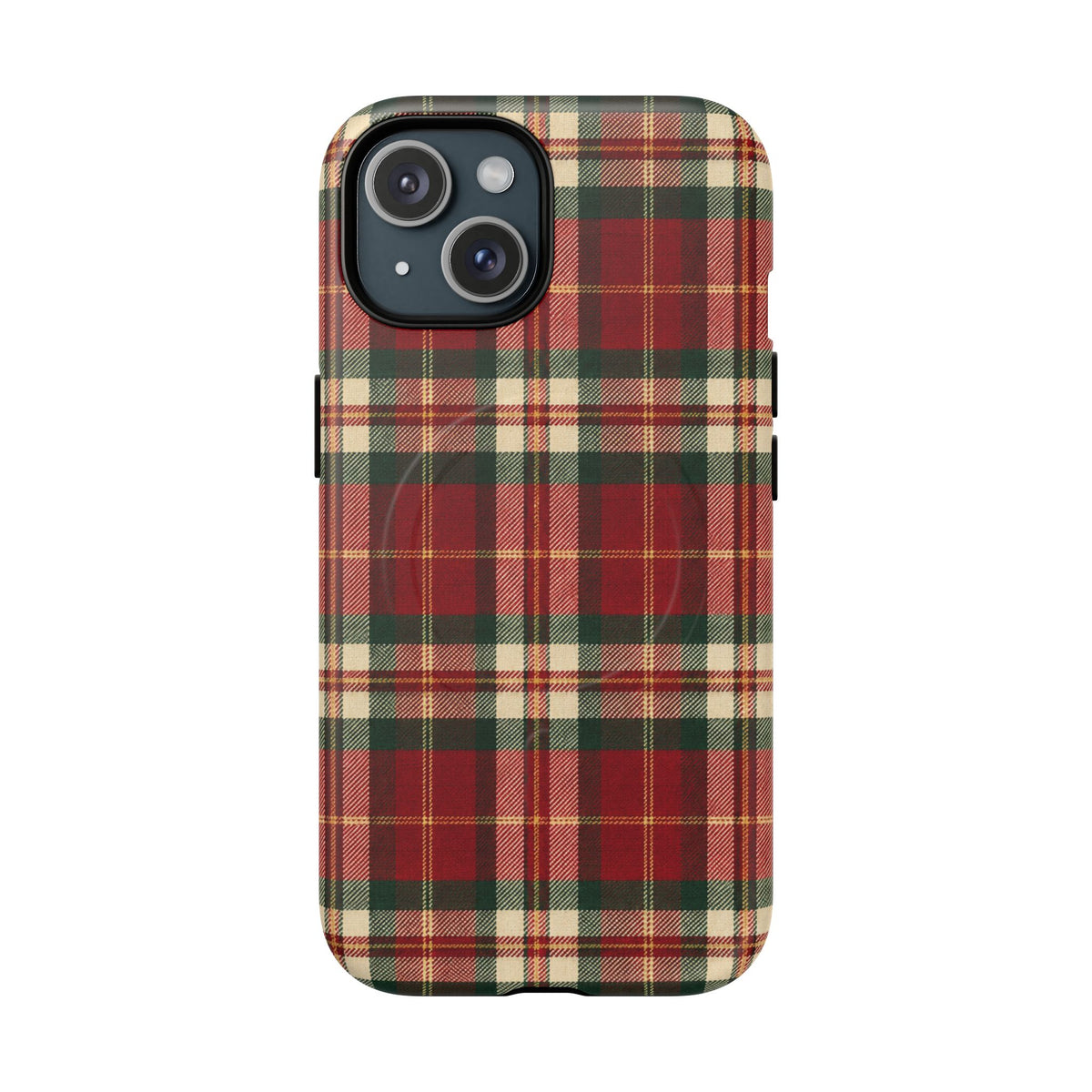 Christmas at the Cabana Plaid -Tough Magnetic Phone Case