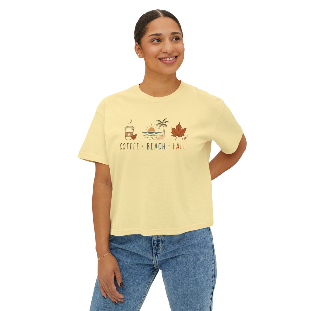 Coffee • Beach • Fall – Boxy Tee