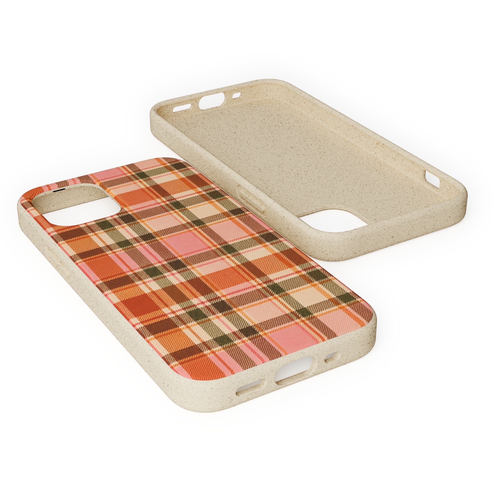 Hello Fall Plaid- Eco-Friendly Biodegradable Phone Case