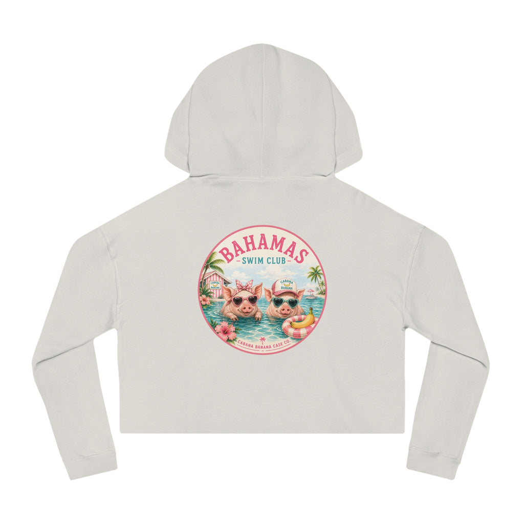 Bahamas Pig Swim Club Cropped Hoodie