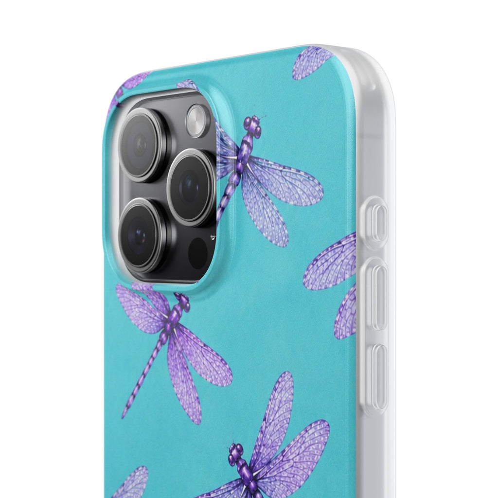 Turquoise Dragonfly Dreams – Flexi iPhone & Samsung Phone Case