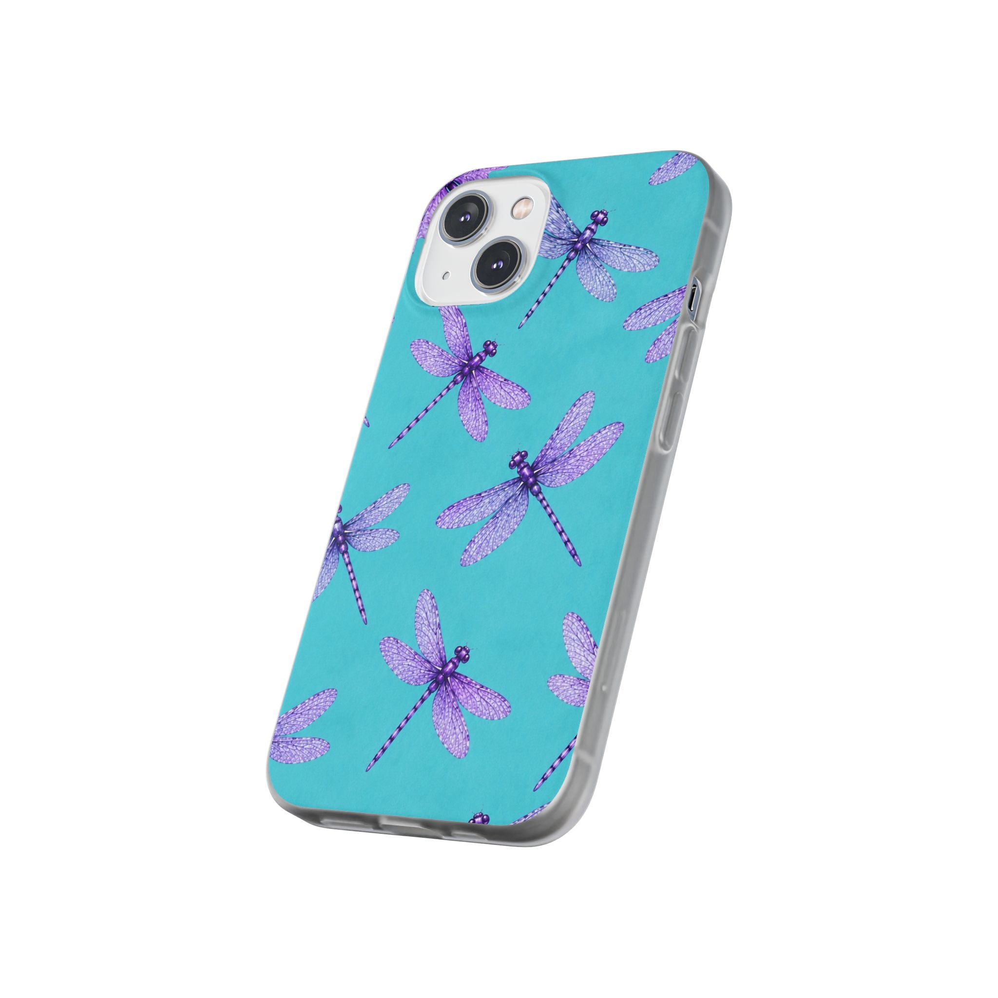 Turquoise Dragonfly Dreams – Flexi iPhone & Samsung Phone Case
