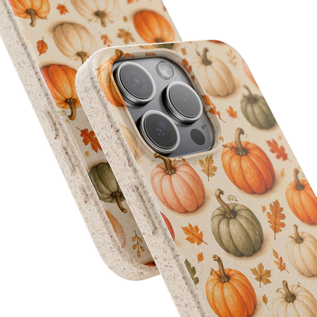 Cabana Pumpkin Patch -Eco-Friendly Biodegradable Phone Case