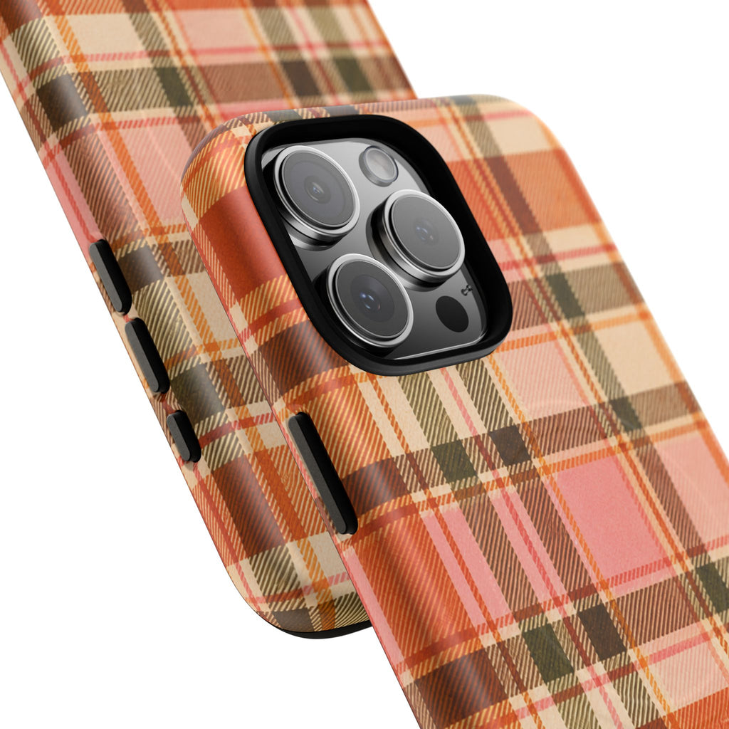 Hello Fall Plaid -Tough Magnetic Phone Case