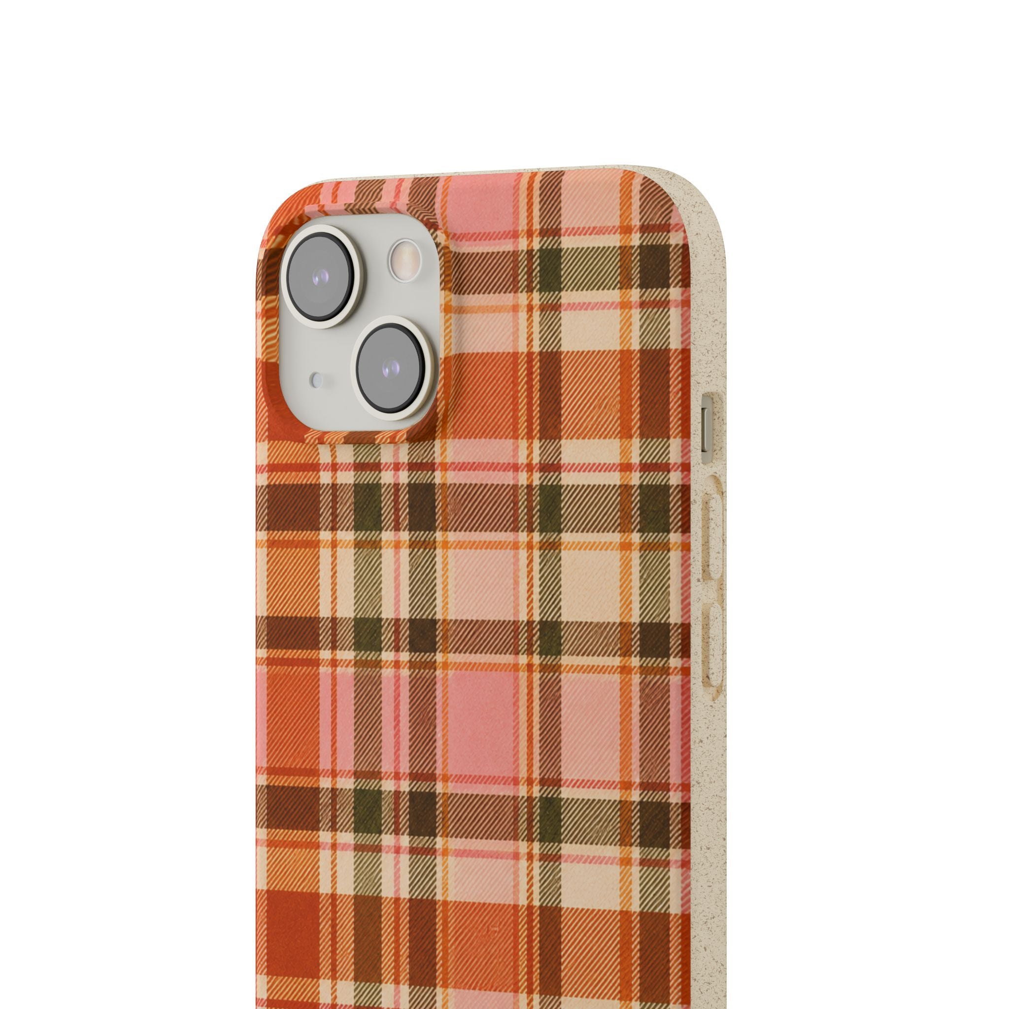 Hello Fall Plaid- Eco-Friendly Biodegradable Phone Case