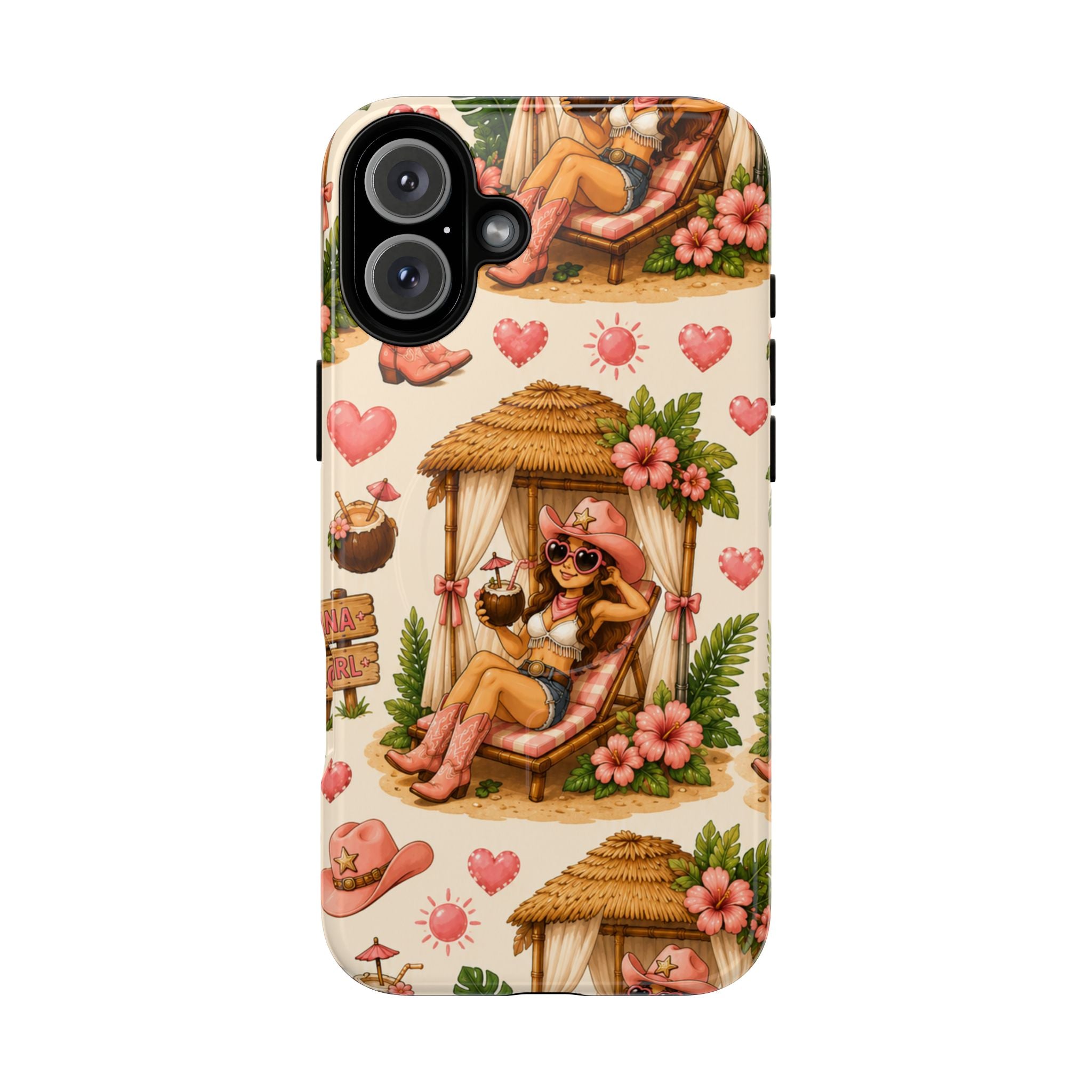 Cabana Cowgirl- Tough Magnetic Phone Case