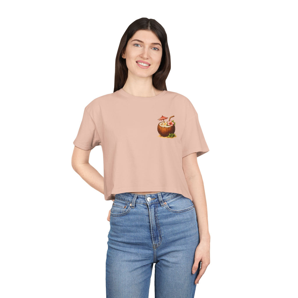 Cabana Cowgirl Crop Tee