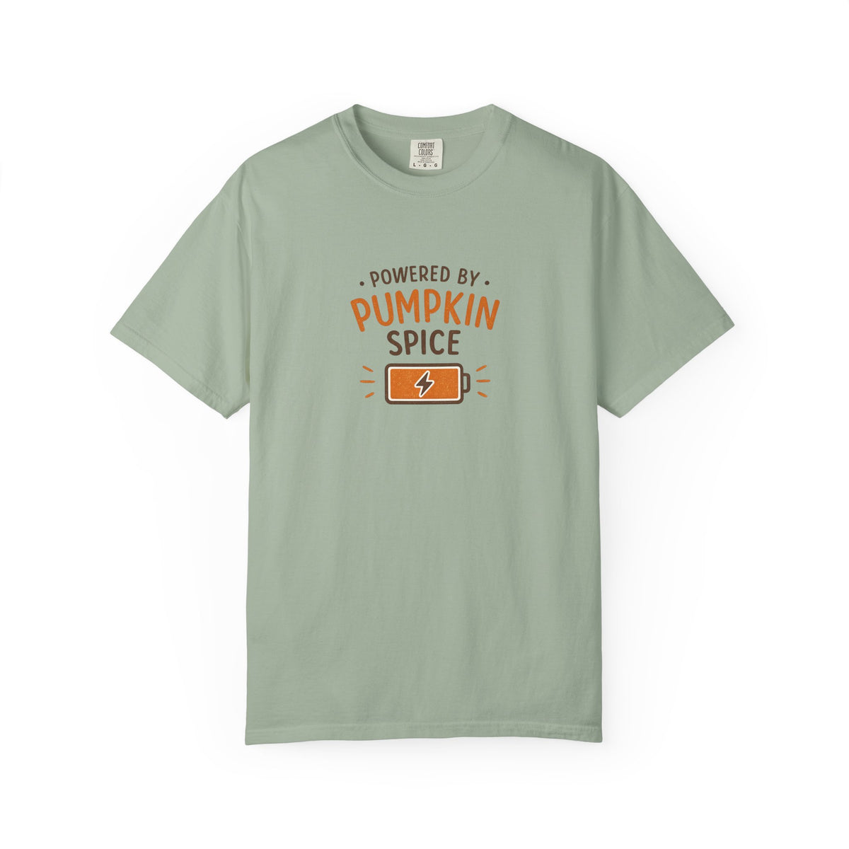 Powered by Pumpkin Spice – Comfort Colors® Tee