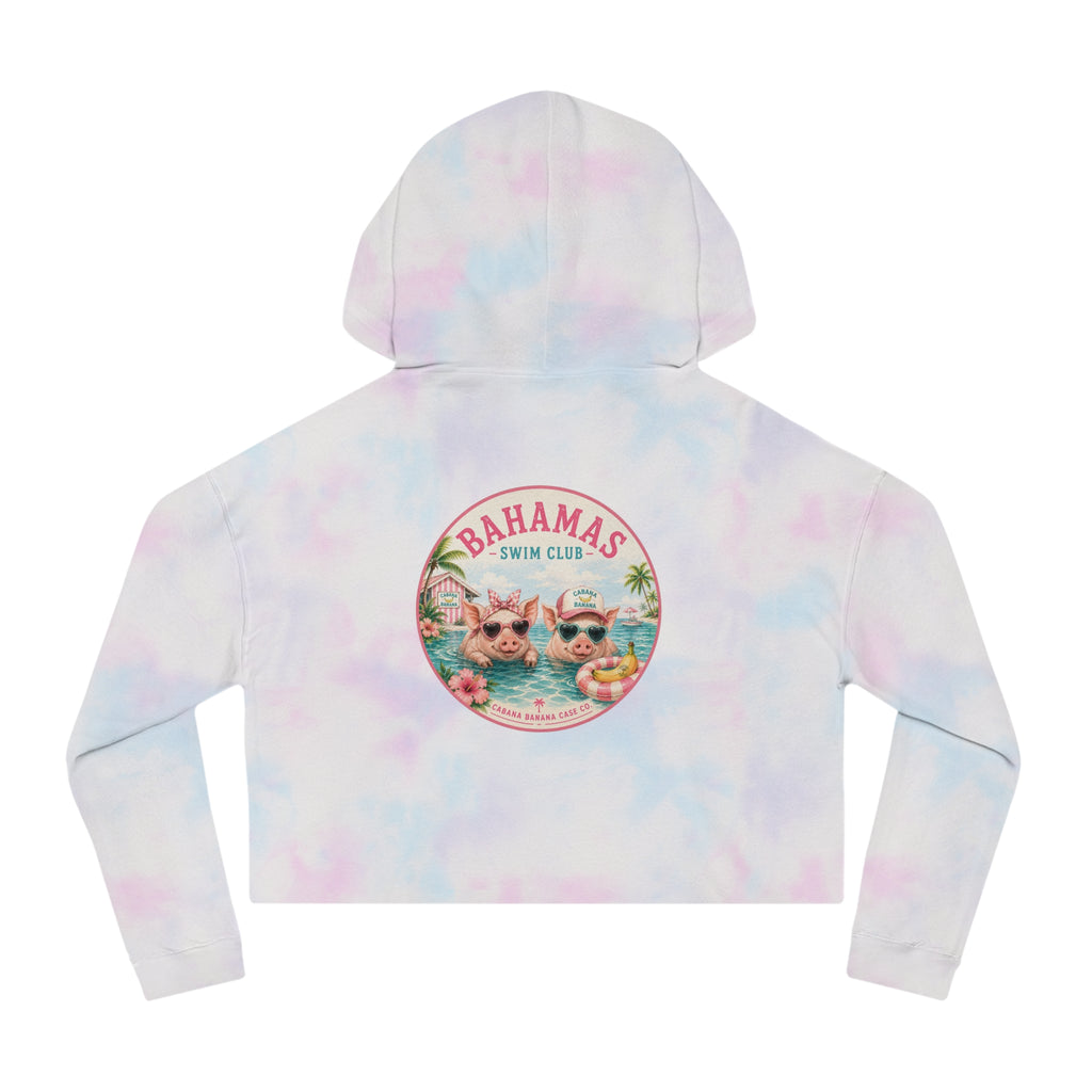 Bahamas Pig Swim Club Cropped Hoodie